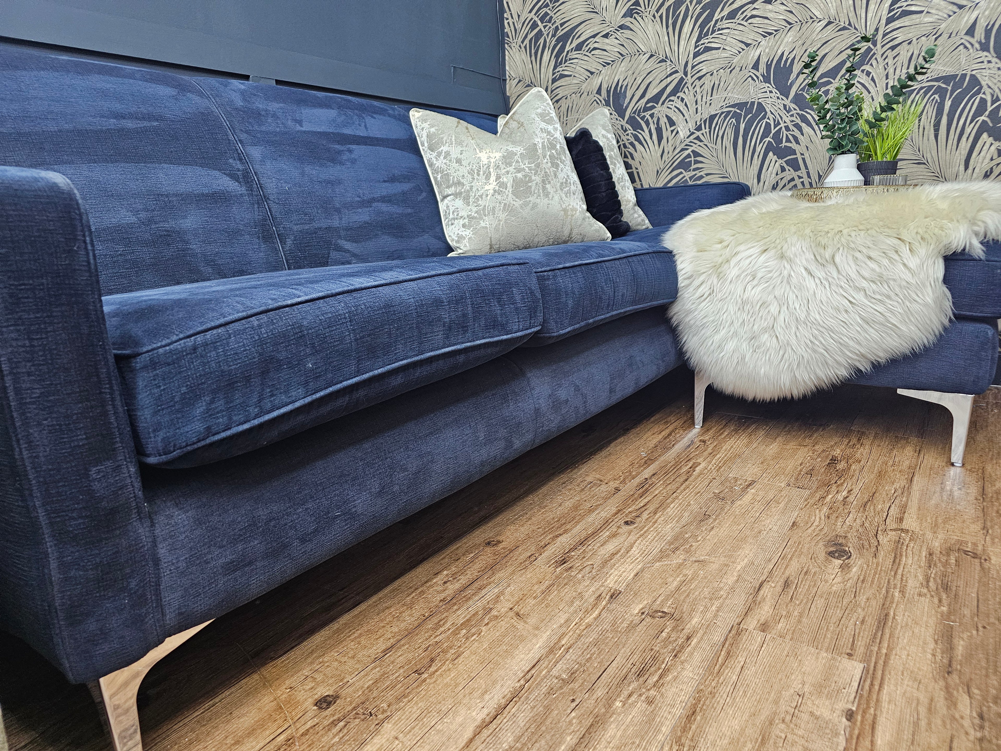 Sofology Navy Blue Corner Sofa