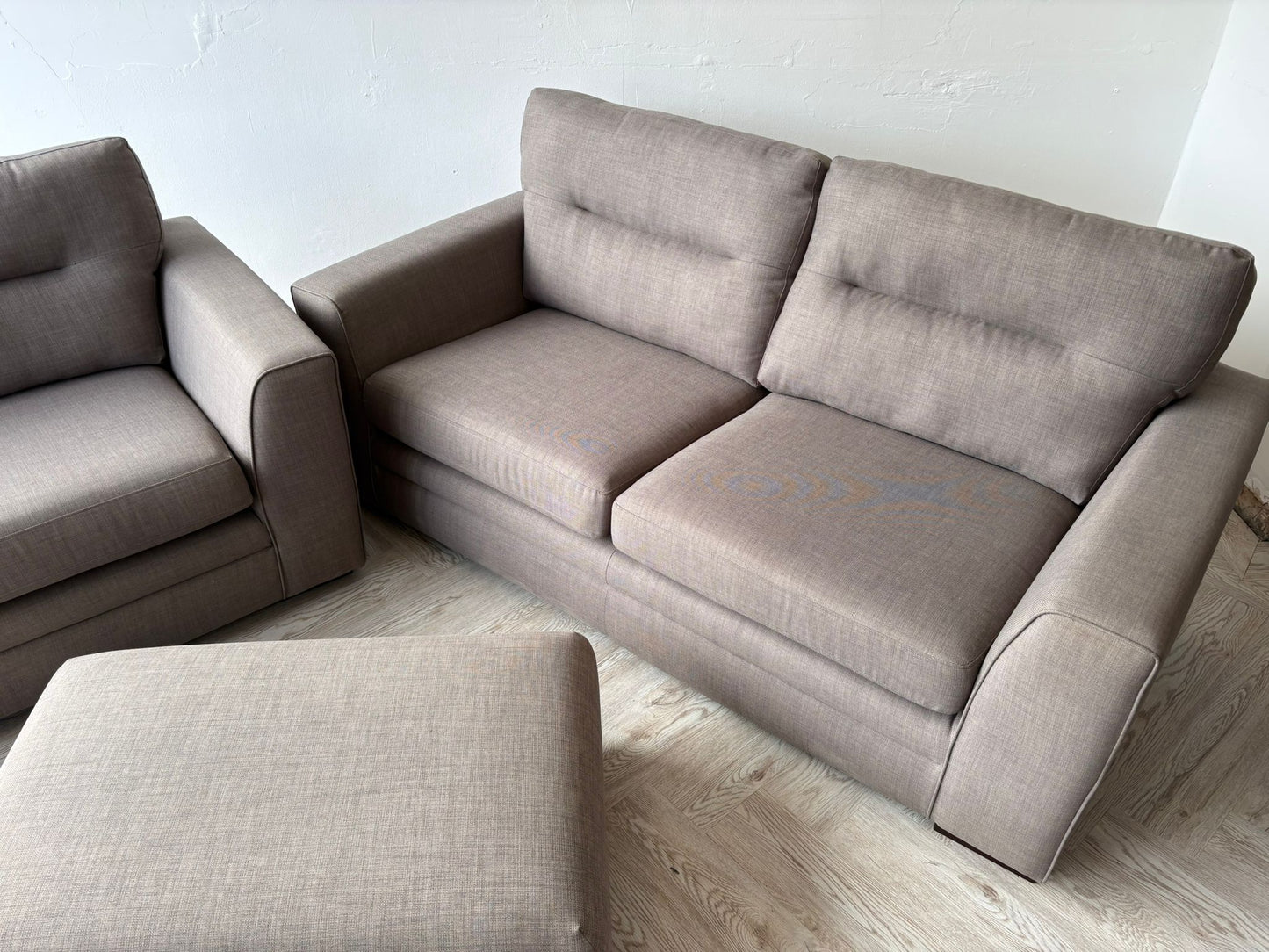 DFS Kian Taupe 3&2 Seater Sofas & Footstool (matching chair & ottoman available)@#