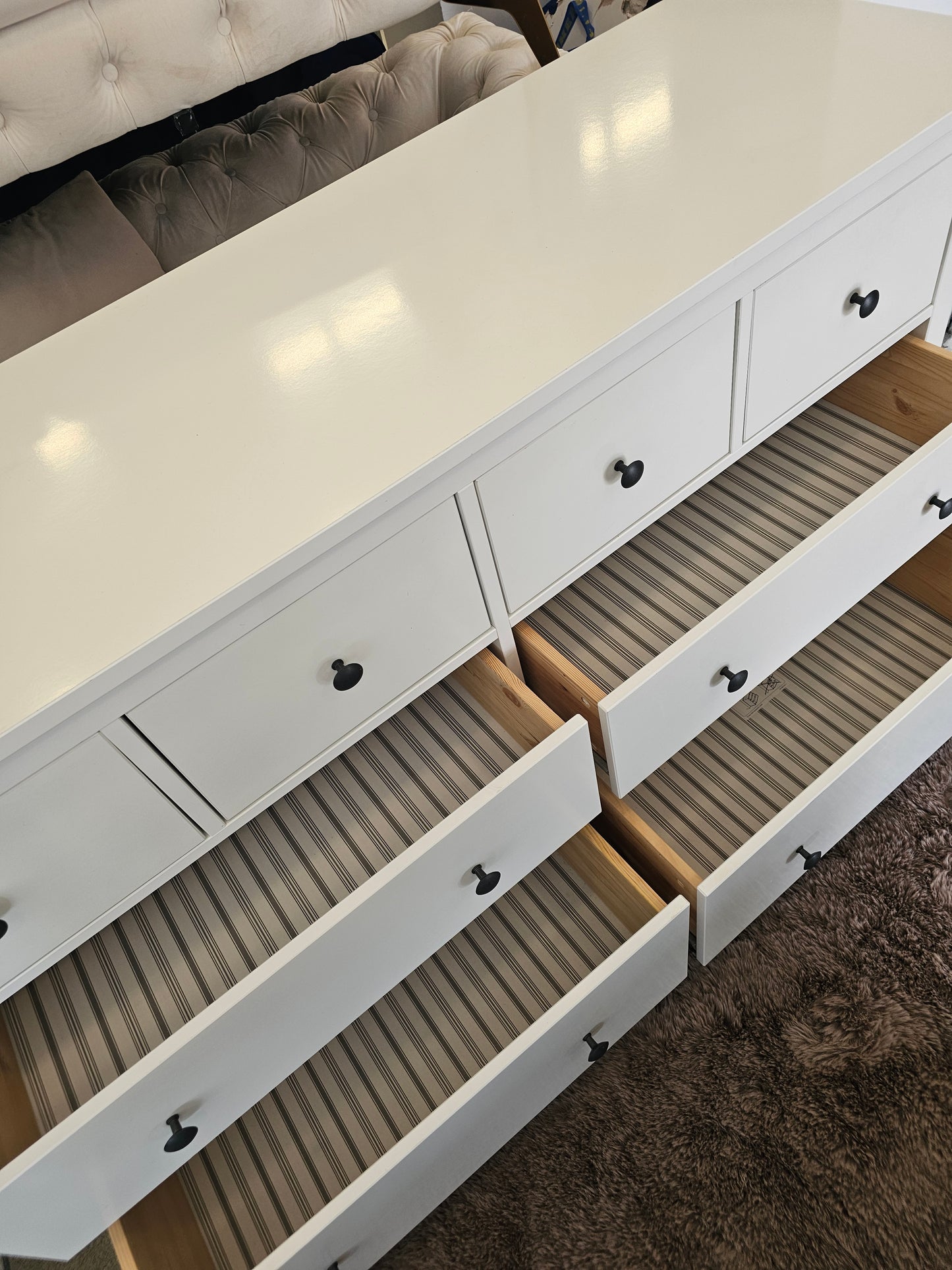 Ikea Hemnes White 8 Drawer Chest A