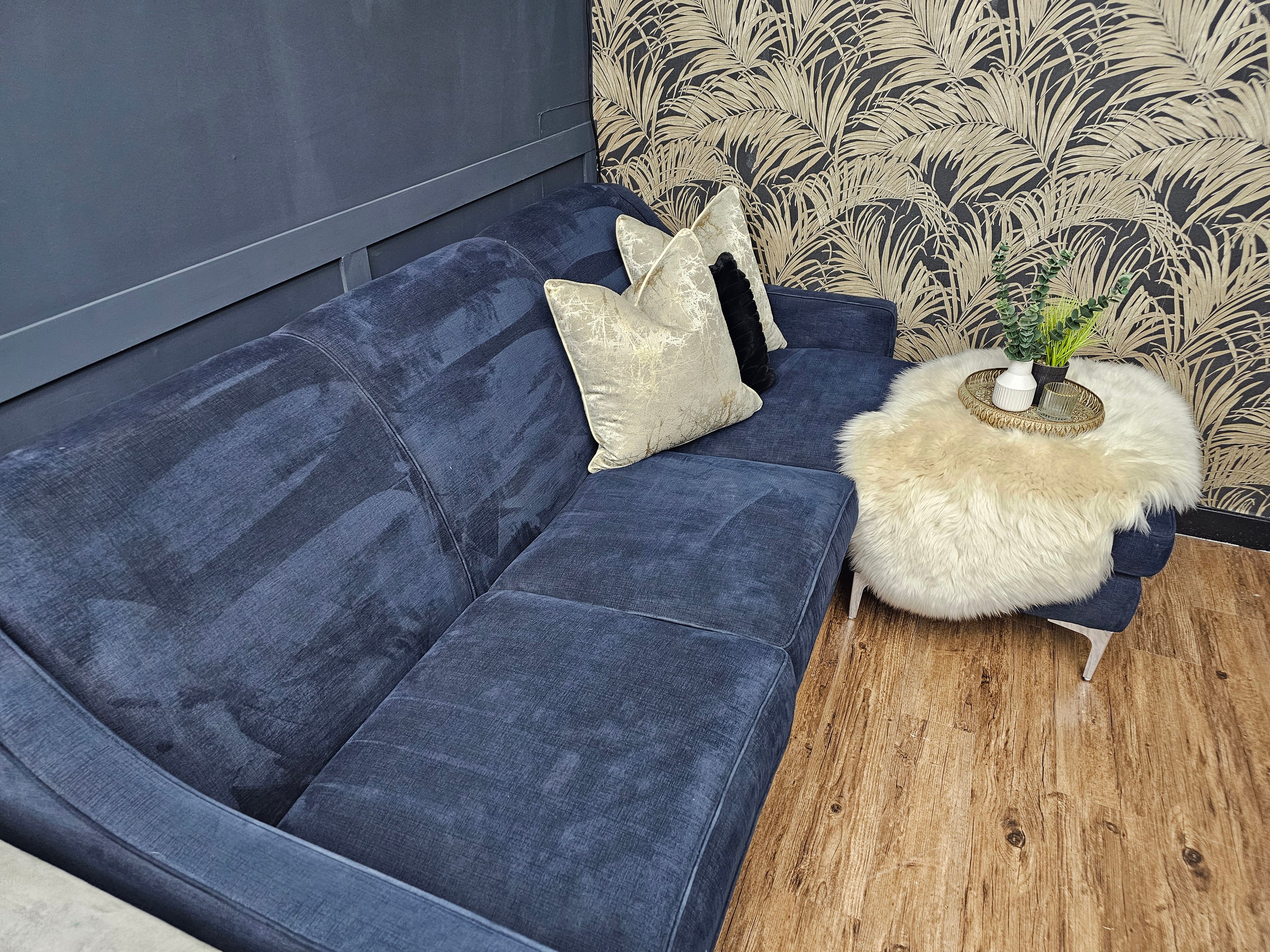 Sofology Navy Blue Corner Sofa