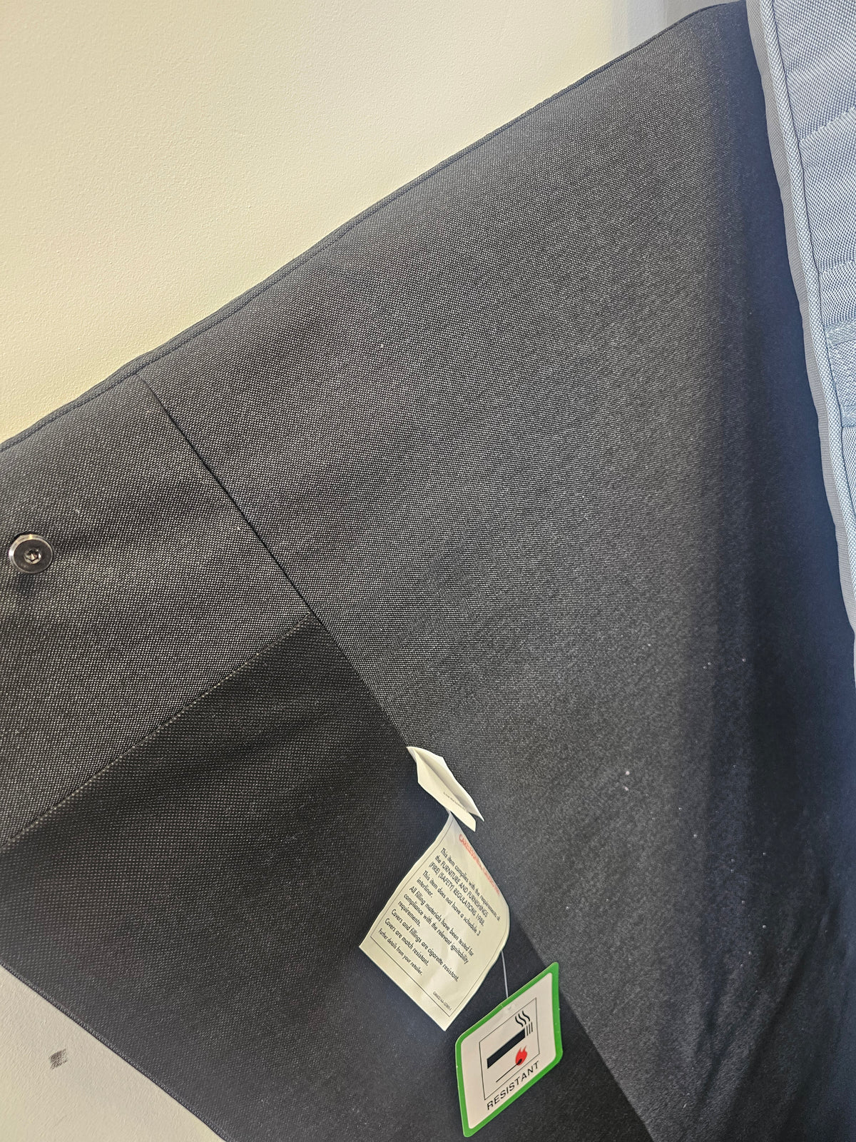 Ikea Standard Double Slattum Grey Bedframe & Vesteroy Pocket Sprung Mattress @#