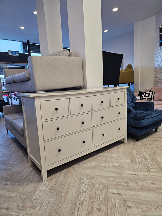 Ikea Hemnes White 8 Drawer Chest @
