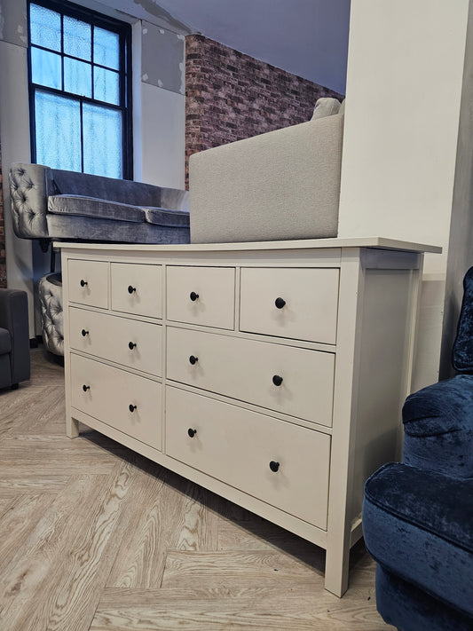Ikea Hemnes White 8 Drawer Chest @