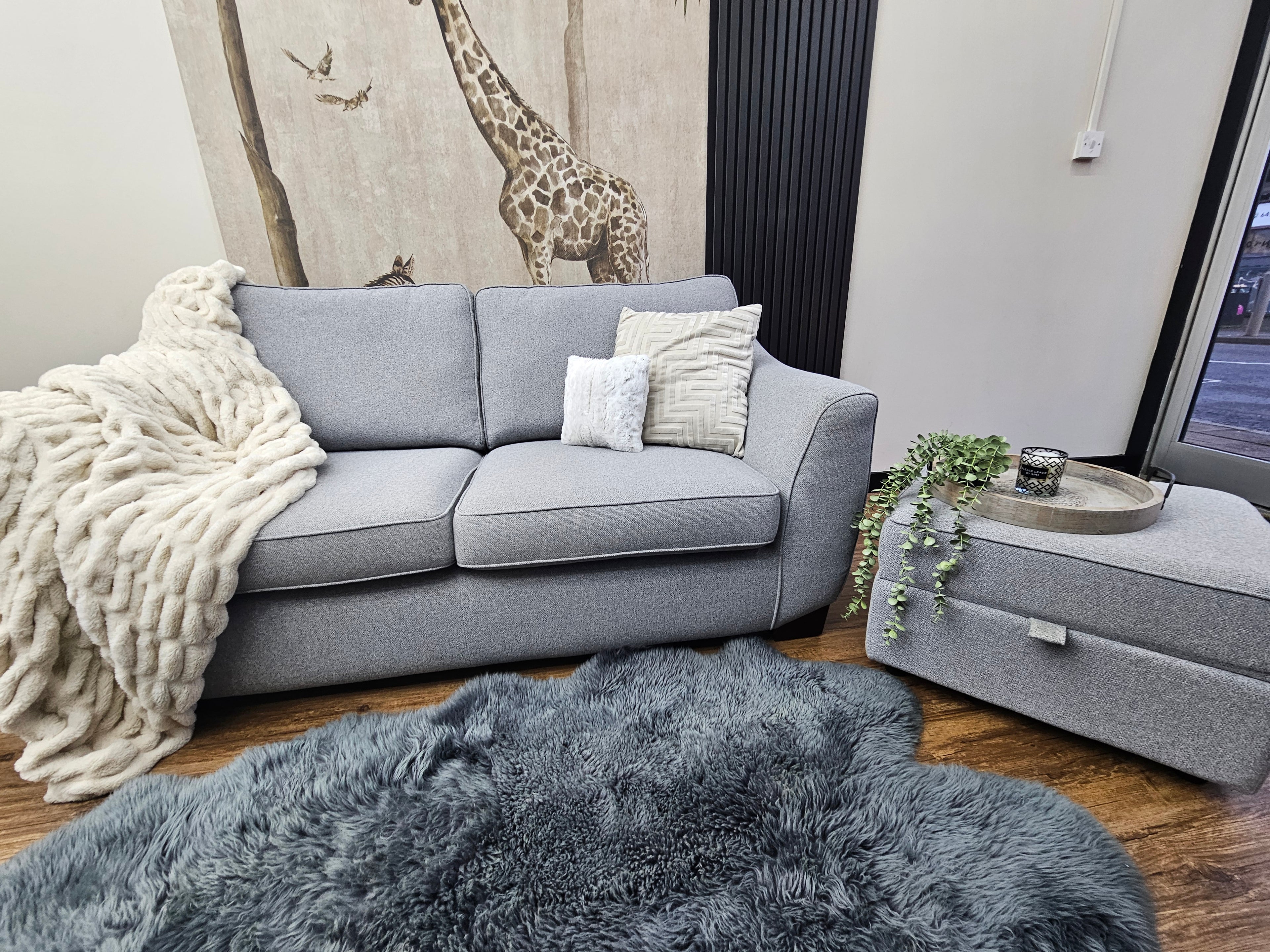 DFS Orlby 2 Seater Sofa & Ottoman