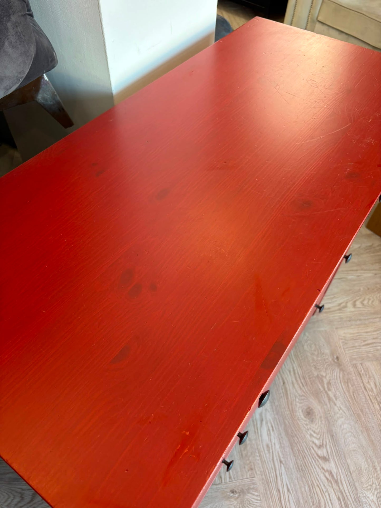 Ikea Hemnes Red 3 Drawer Chest (discontinued colour)#