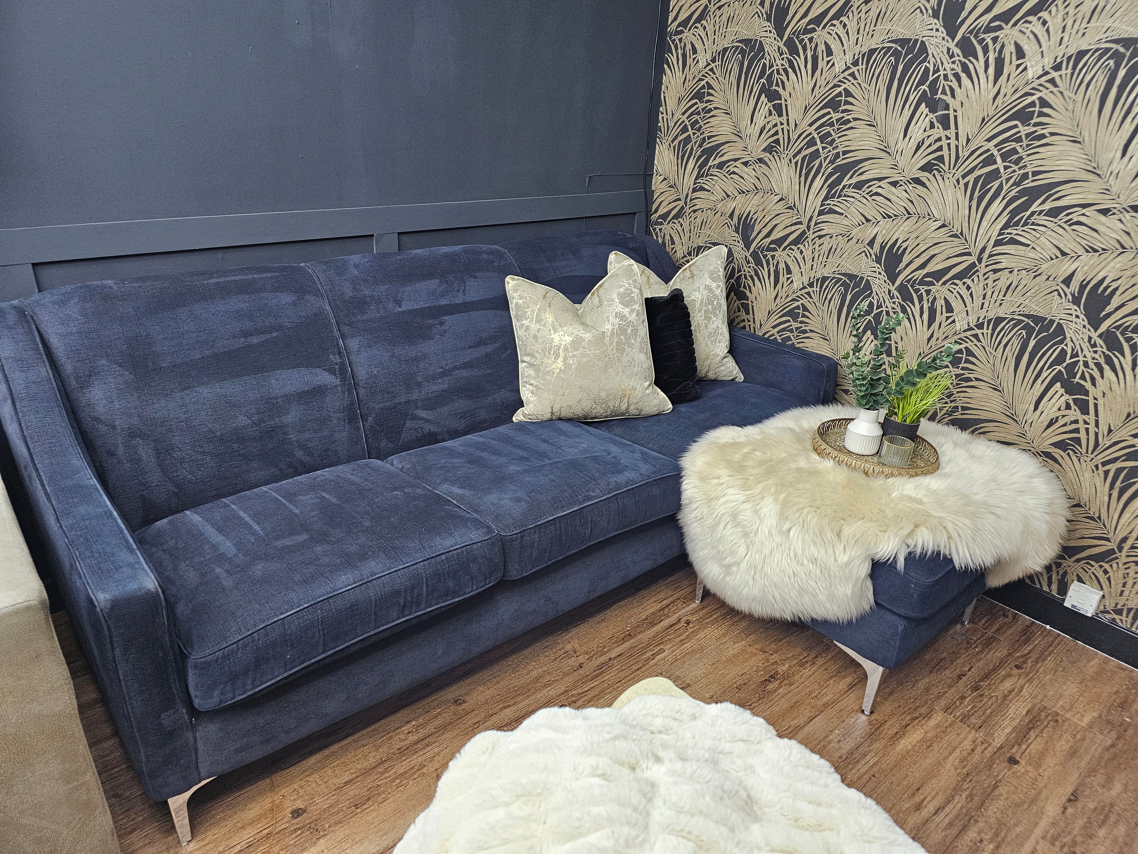 Sofology Navy Blue Corner Sofa