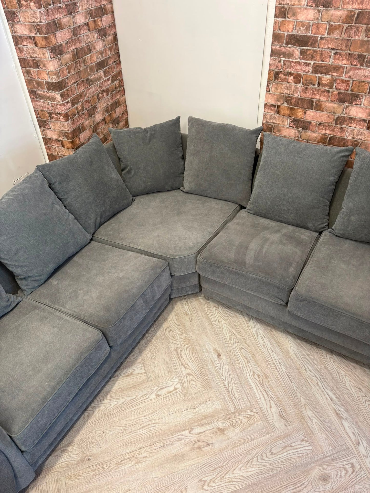 Verona Grey Corner Sofa #