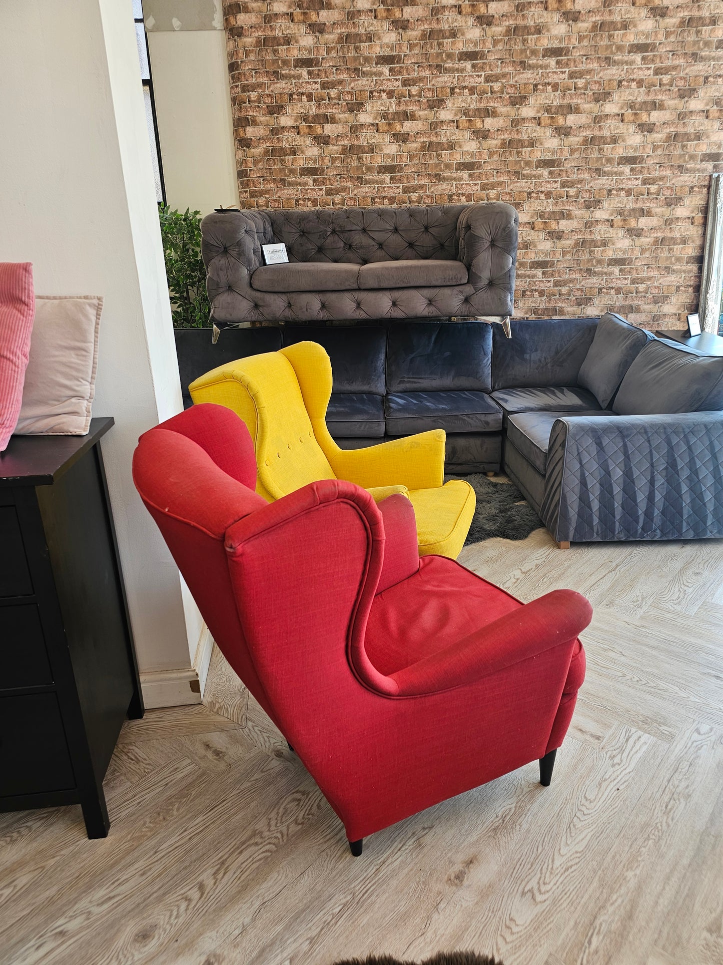 FREE FREE FREE Ikea Strandmon Red & Yellow Chairs (need cleaned)
