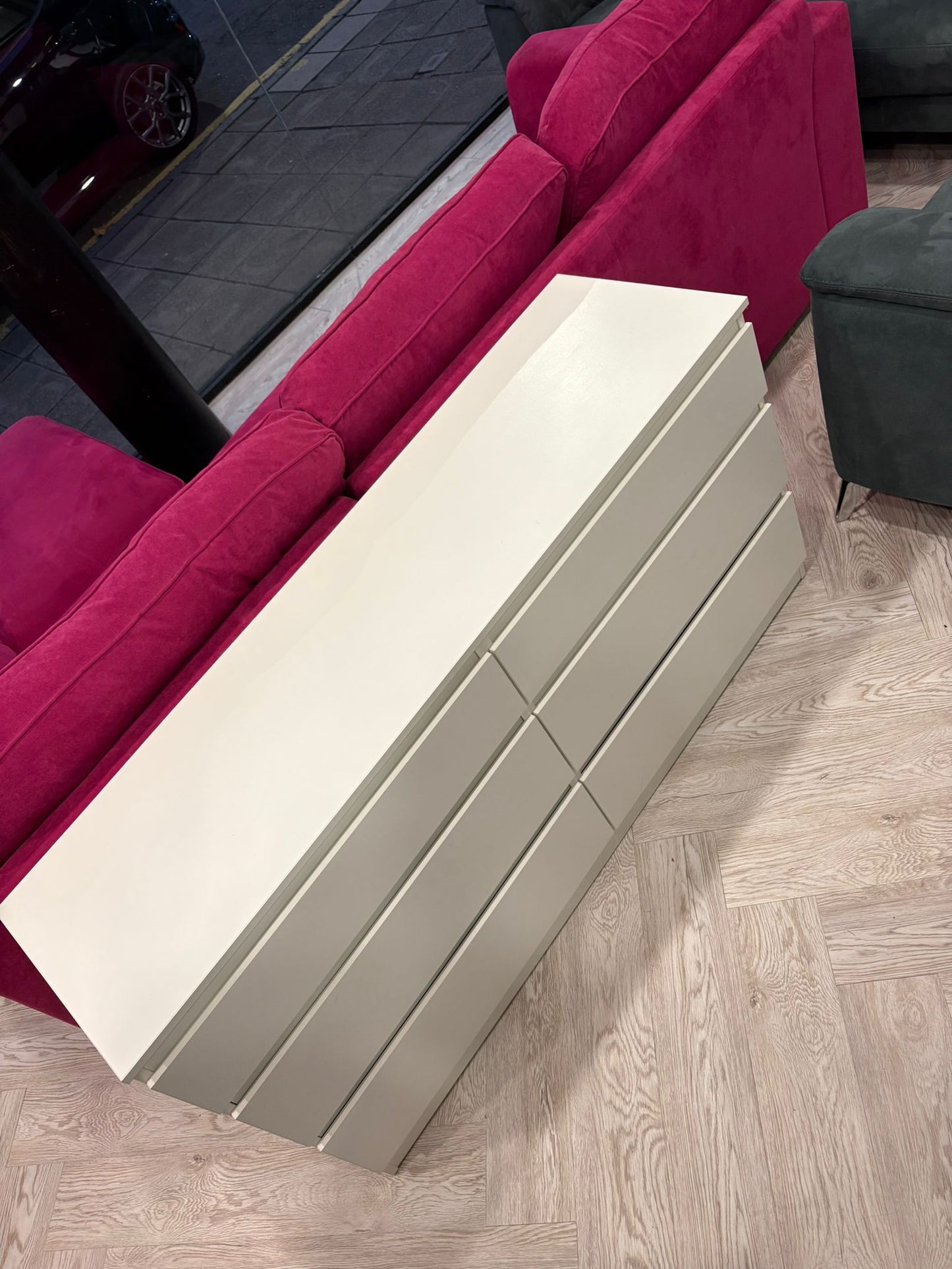 Ikea KULLEN White 6 Drawer Chest (smaller version of Malm)@