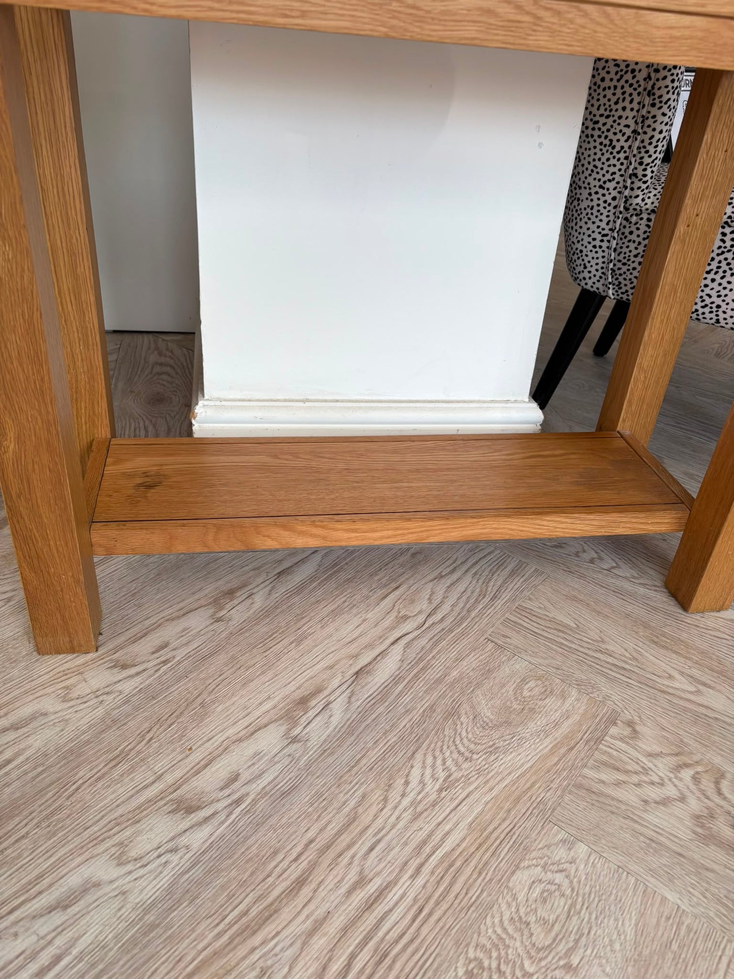 Oak World Console Table 80cm width #
