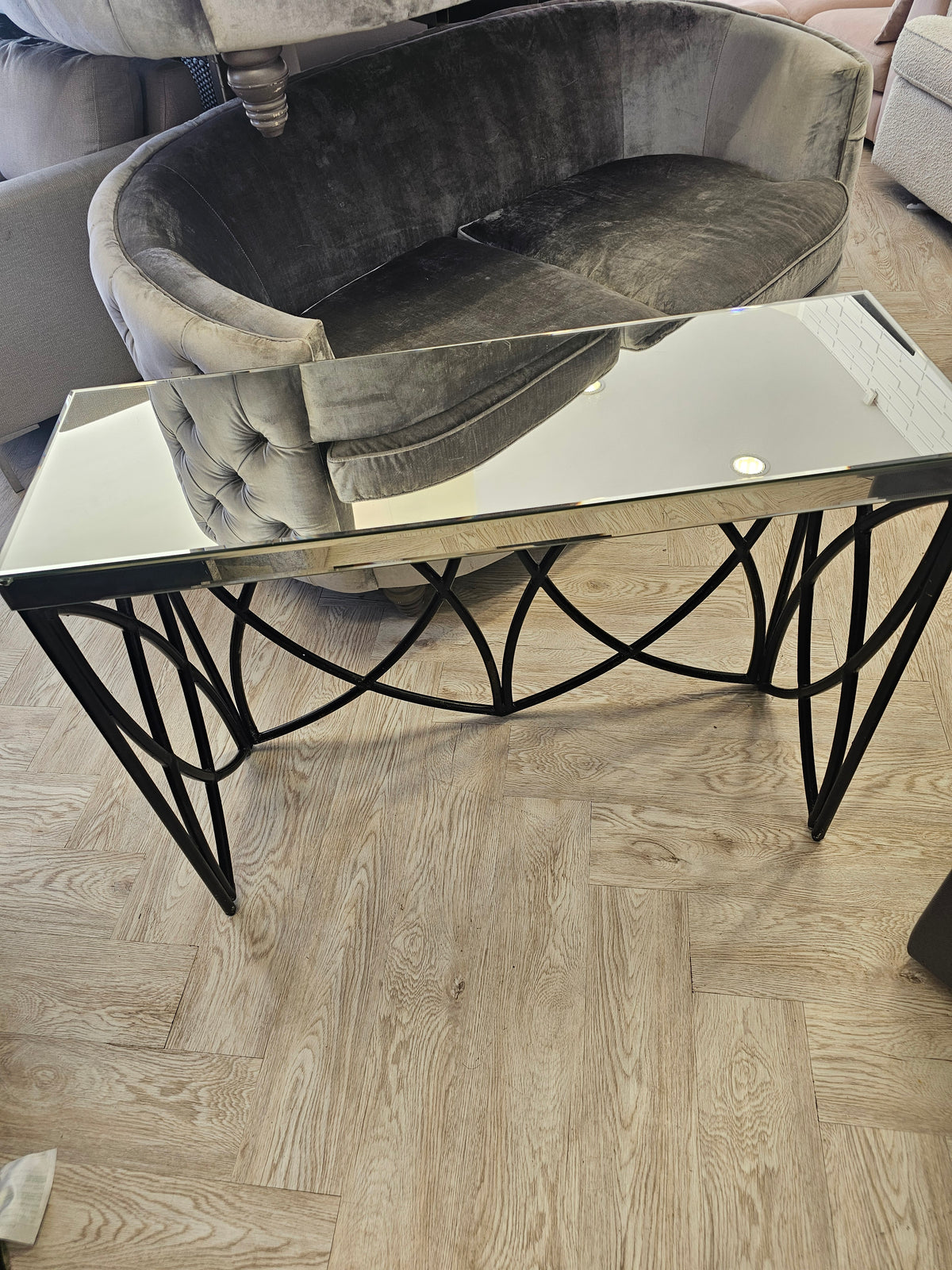 Mirror Console Table (chip in corner hence low price) @