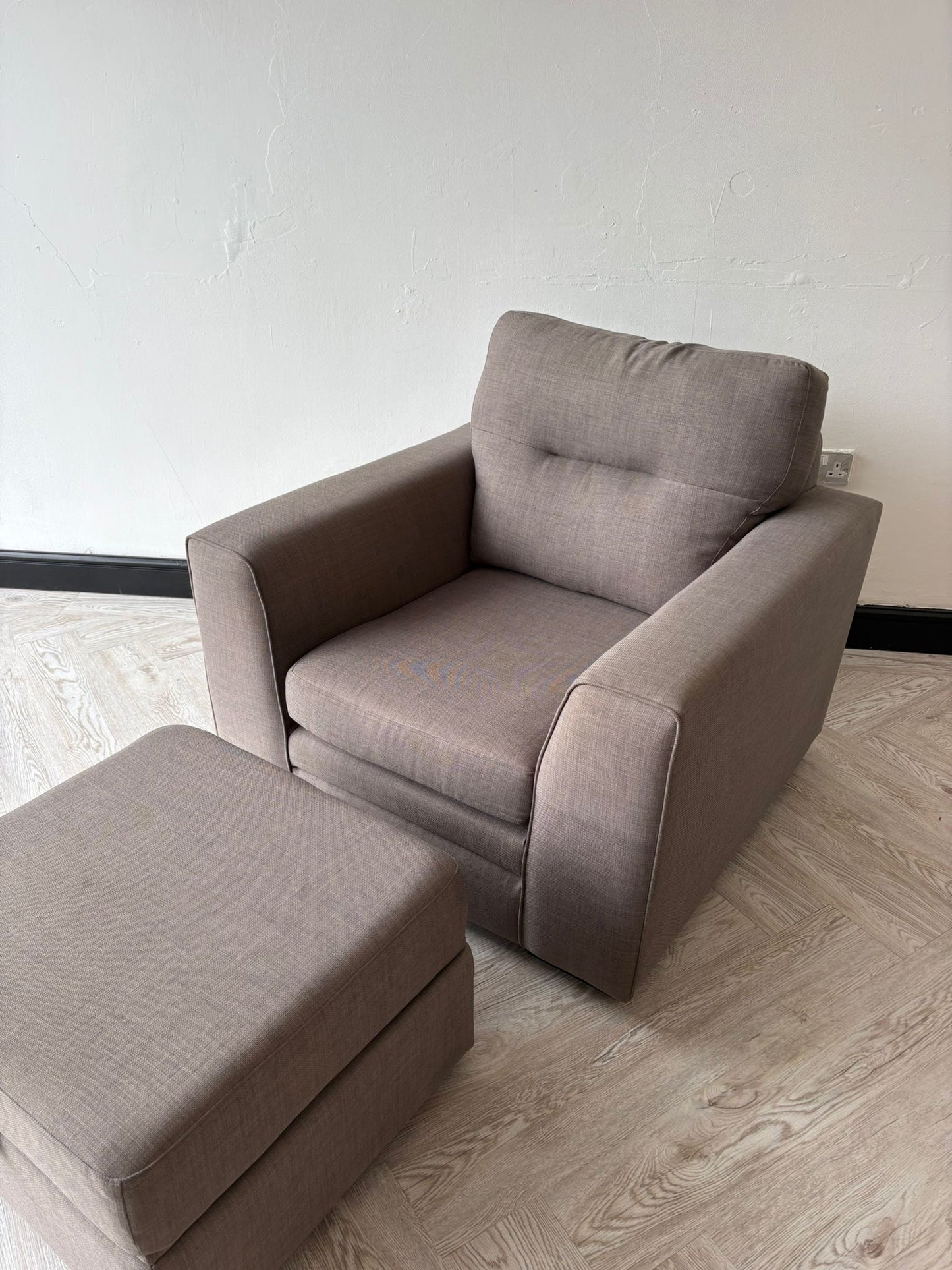 DFS Kian Taupe Chair & Ottoman (matching sofas available)@#