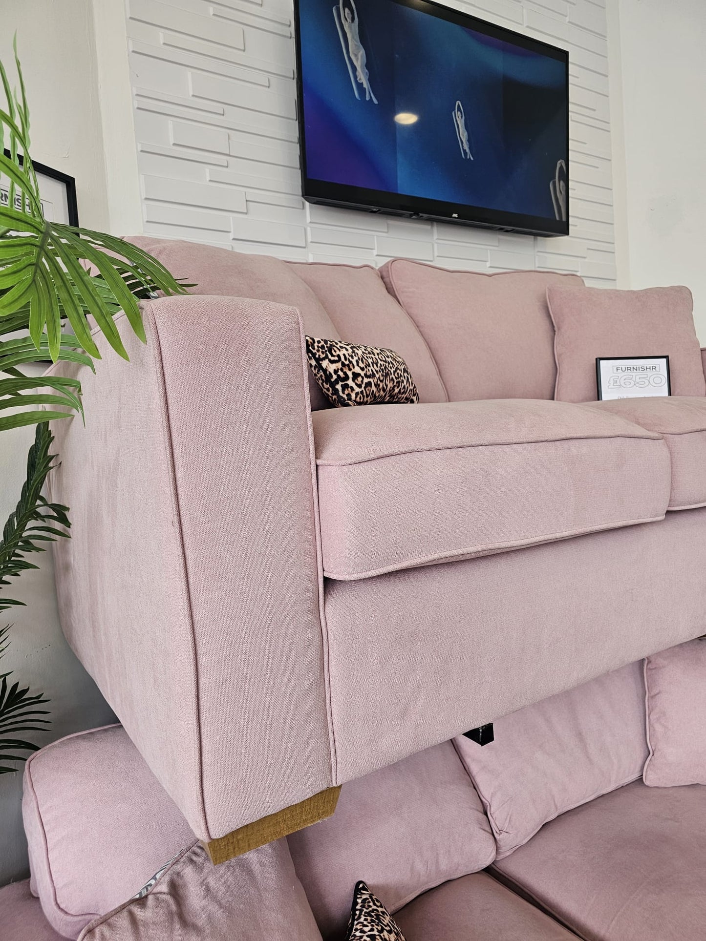Pink Sofas 3 & 2 Originally from Oak Furnitureland