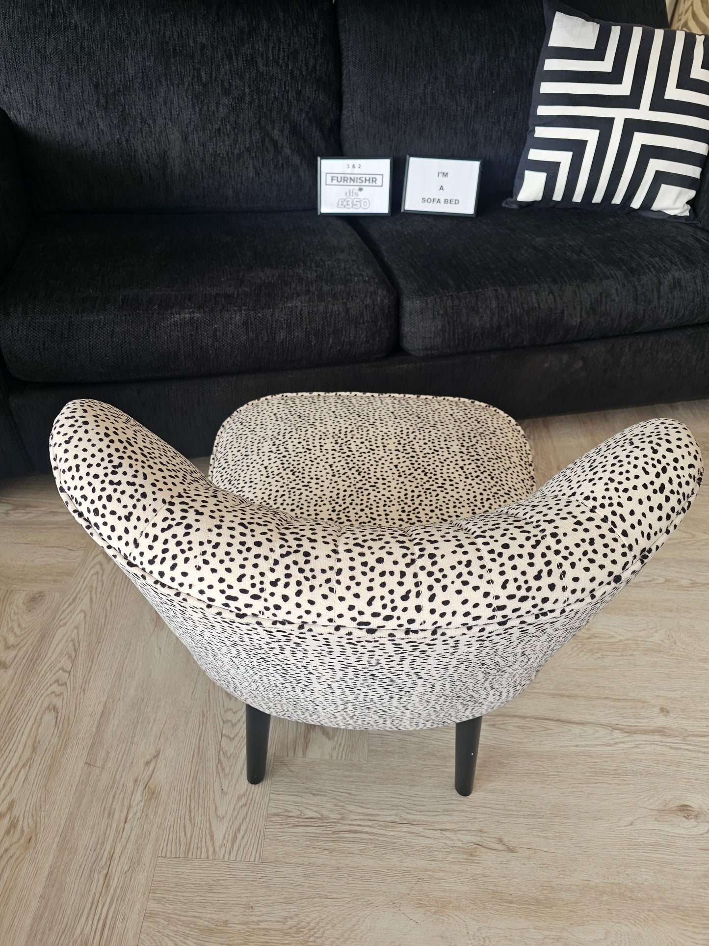Dunelm Dalmatian Bedroom Chair @