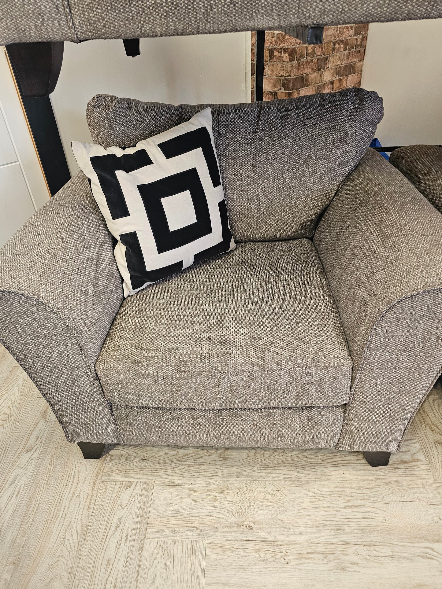 SCS Theo Greige 3 Seater Sofa & 2 Armchairs @