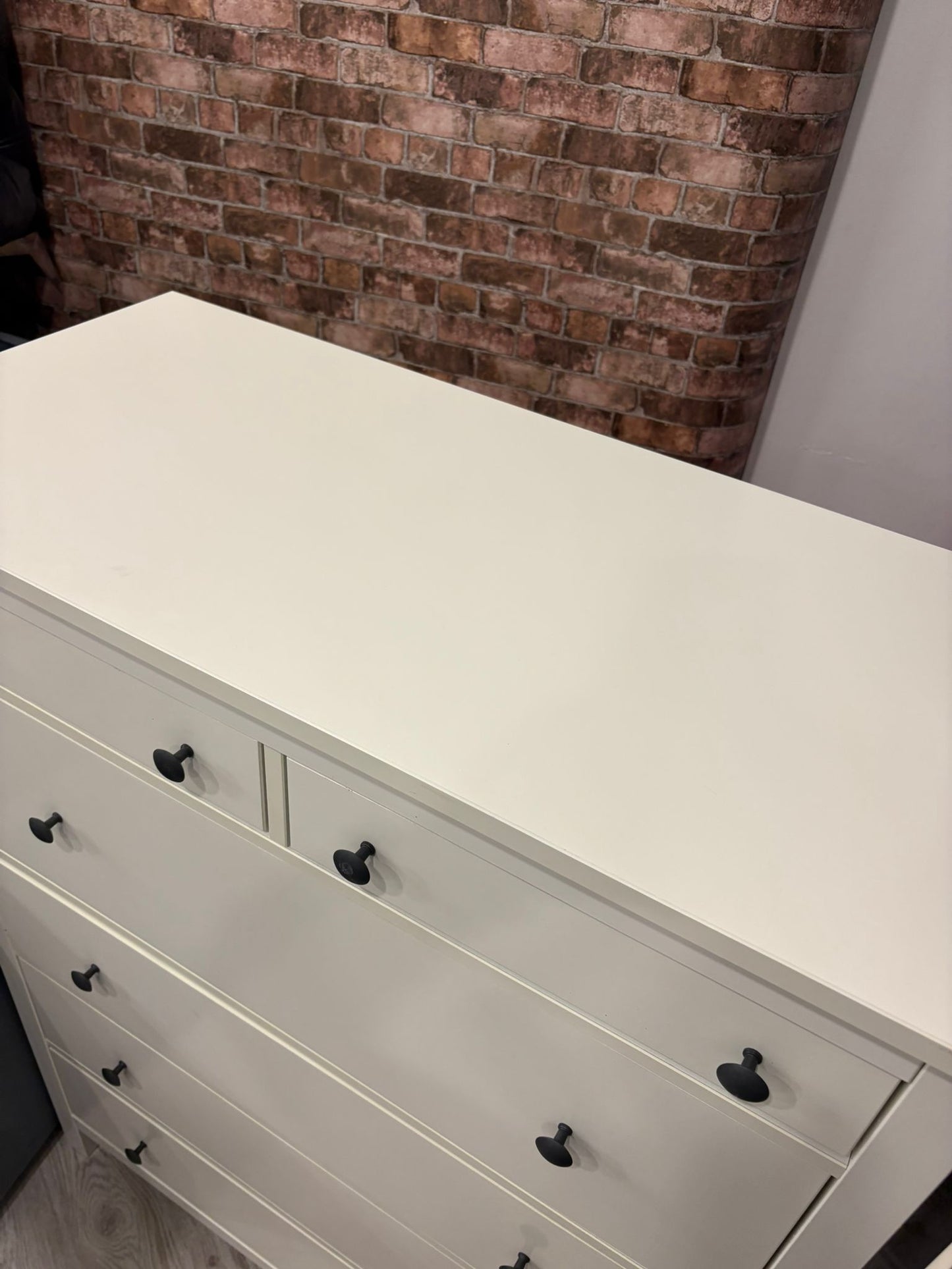 Ikea Hemnes White 6 Drawer Chest #
