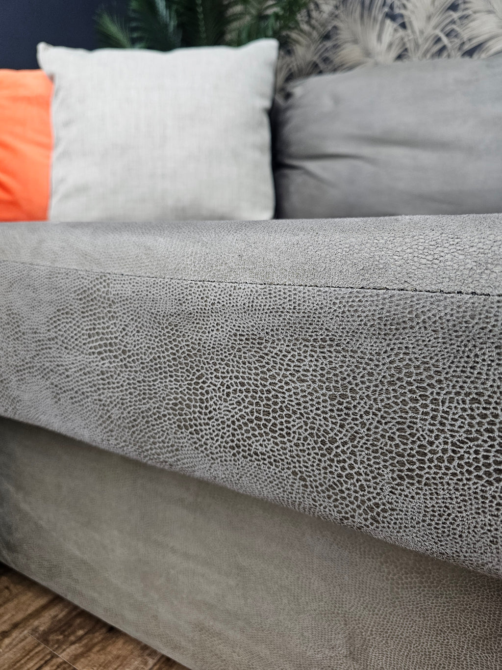 Grey Fabric 3 Seater Sofa