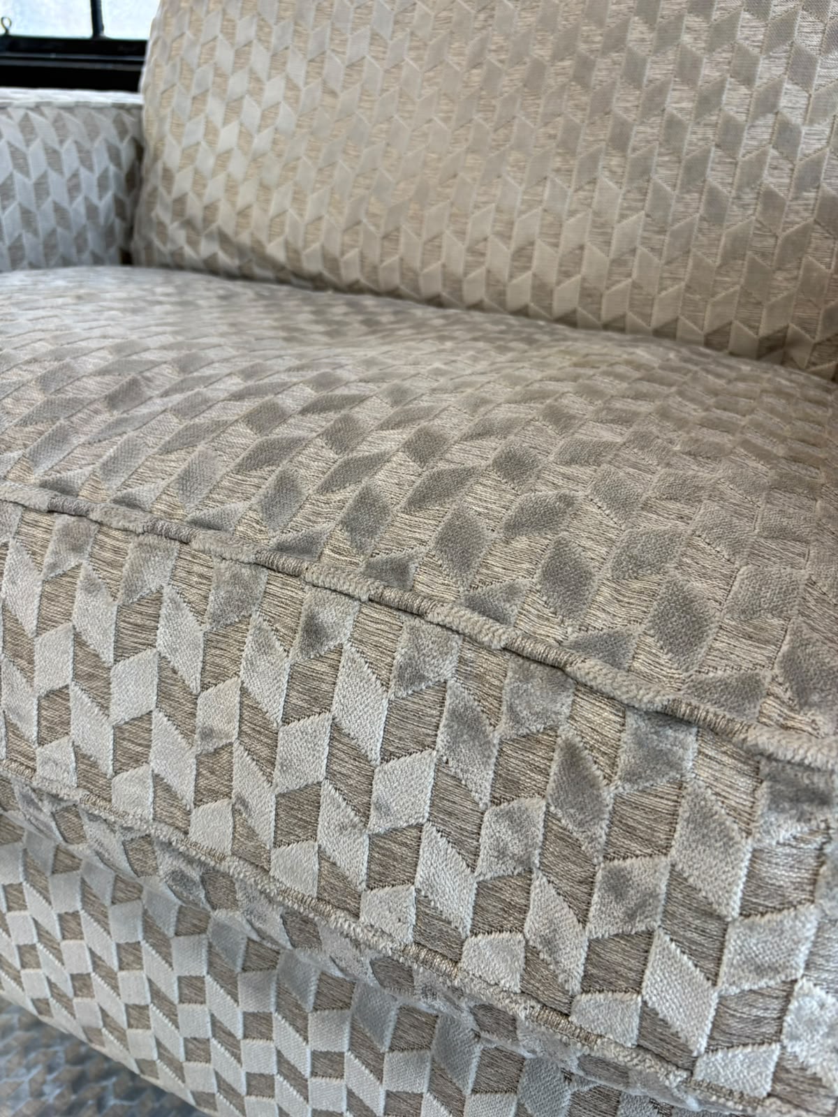 Oak Furnitureland Greige/Silver 3 Seater Sofa & Loveseat @