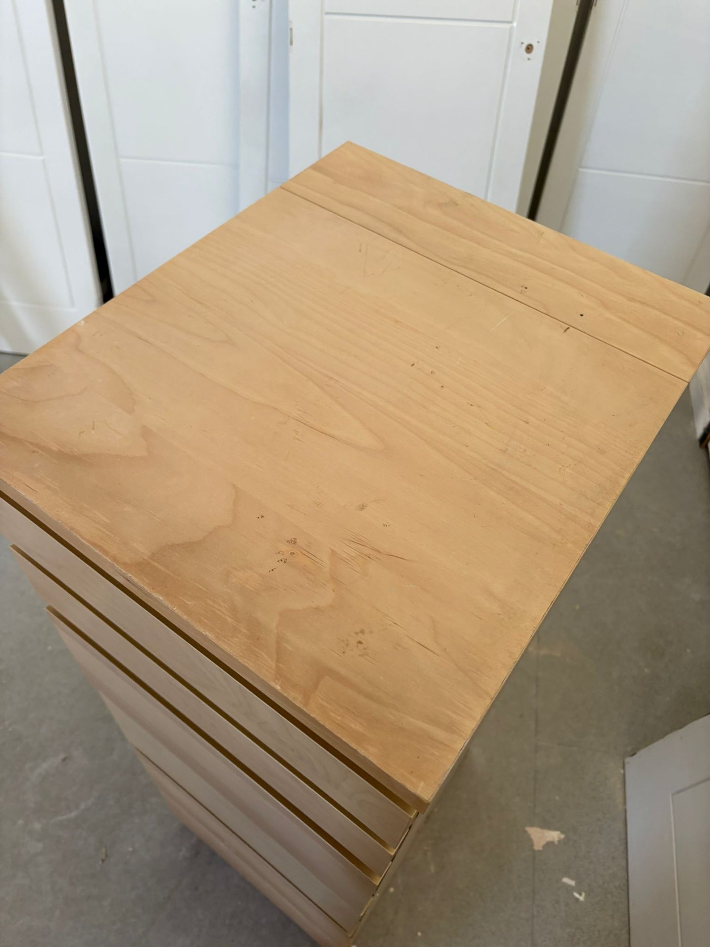 Ikea Malm Beech Tallboy Drawers with Mirror T