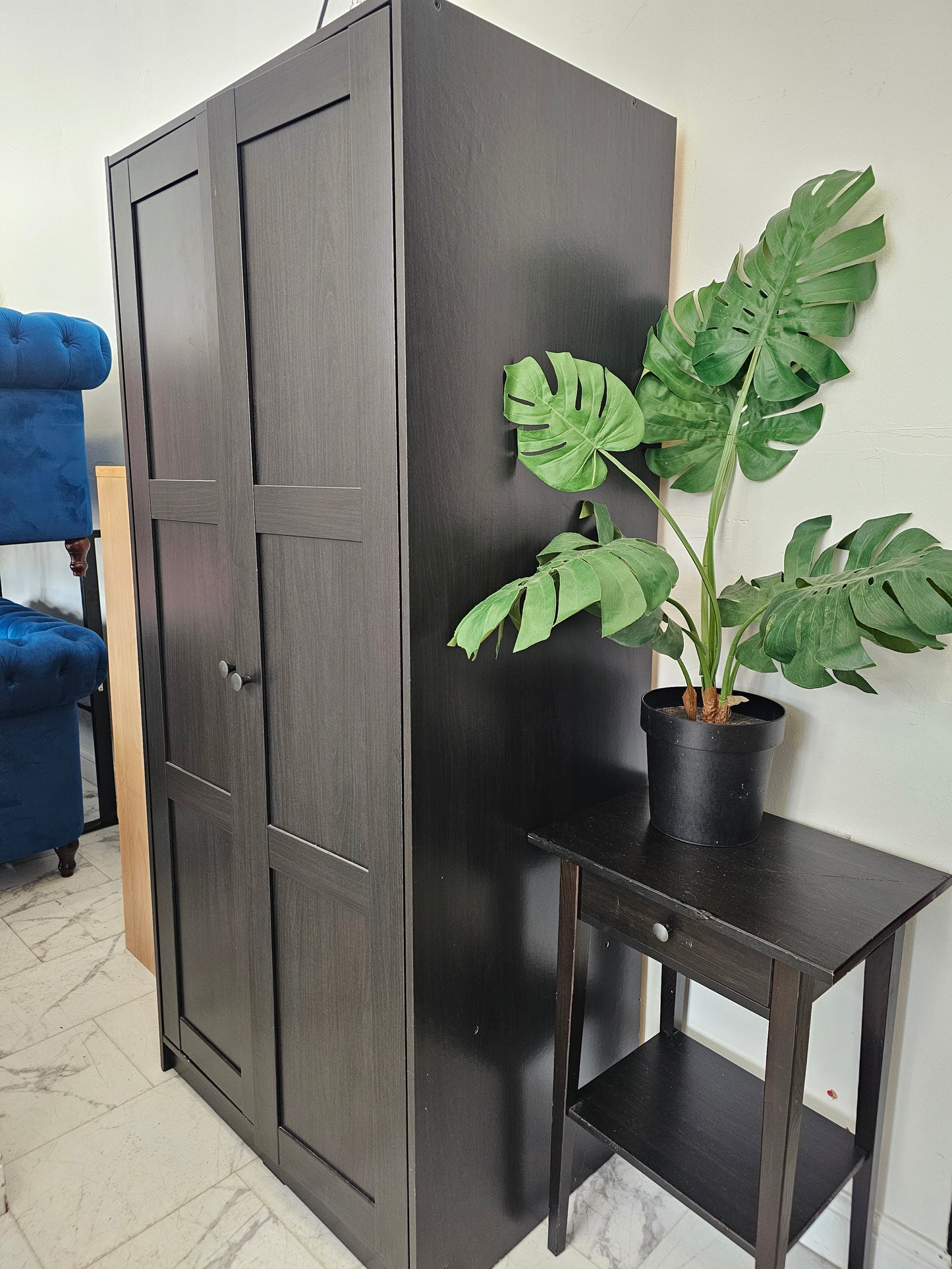 Ikea Rakkestad Black/Brown Wardrobe A