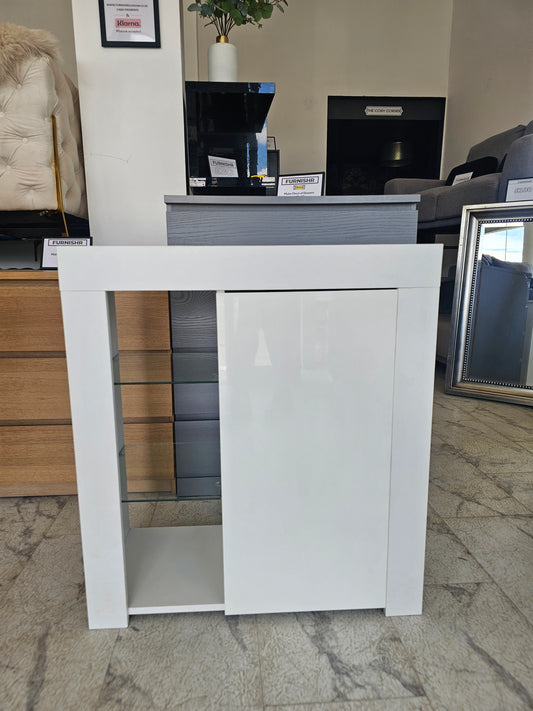 White Display Cabinet with Shelving A
