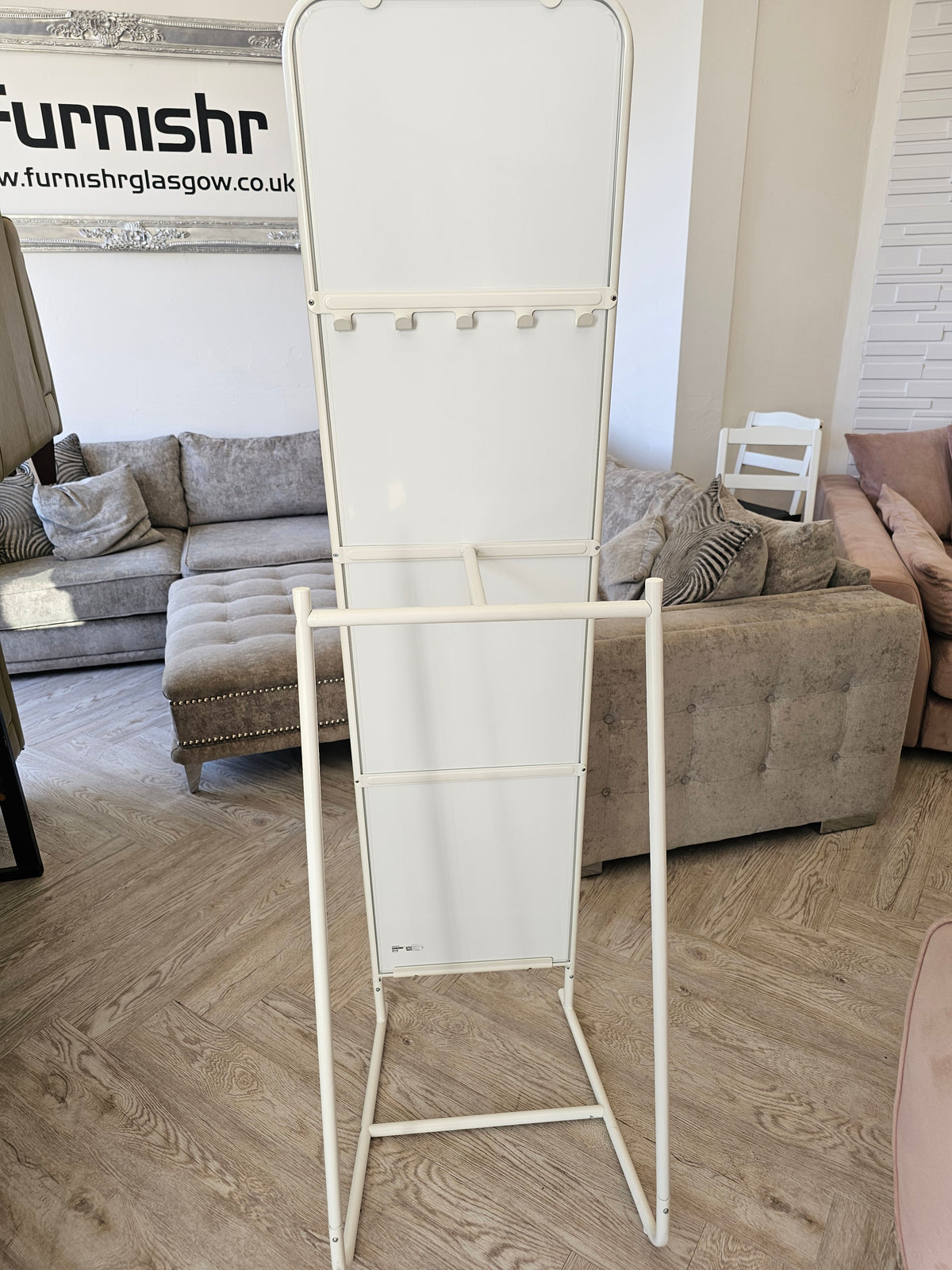 Ikea Knapper White Standing Mirror @#