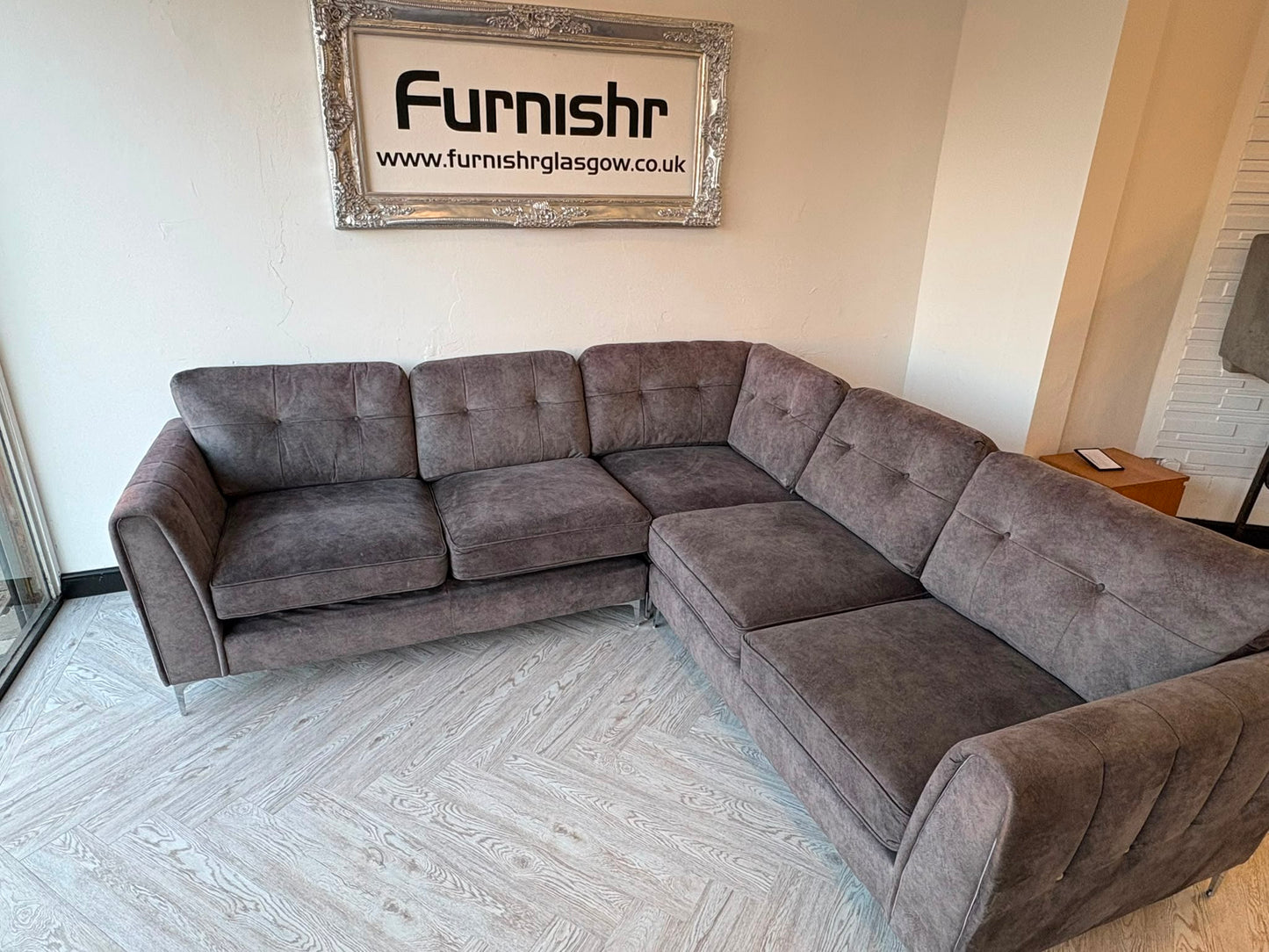 Large Grey Corner Sofa