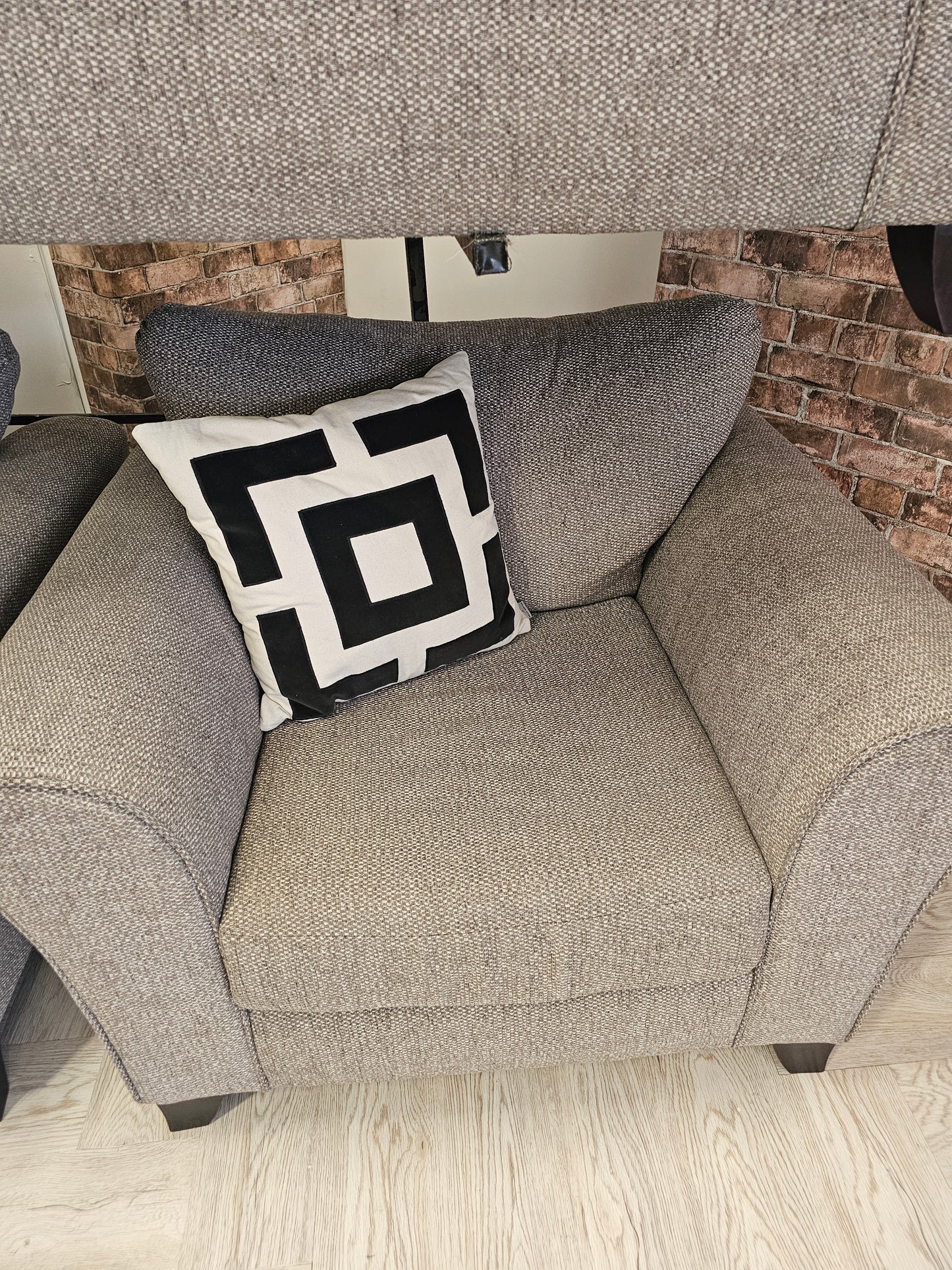 SCS Theo Greige 3 Seater Sofa & 2 Armchairs @