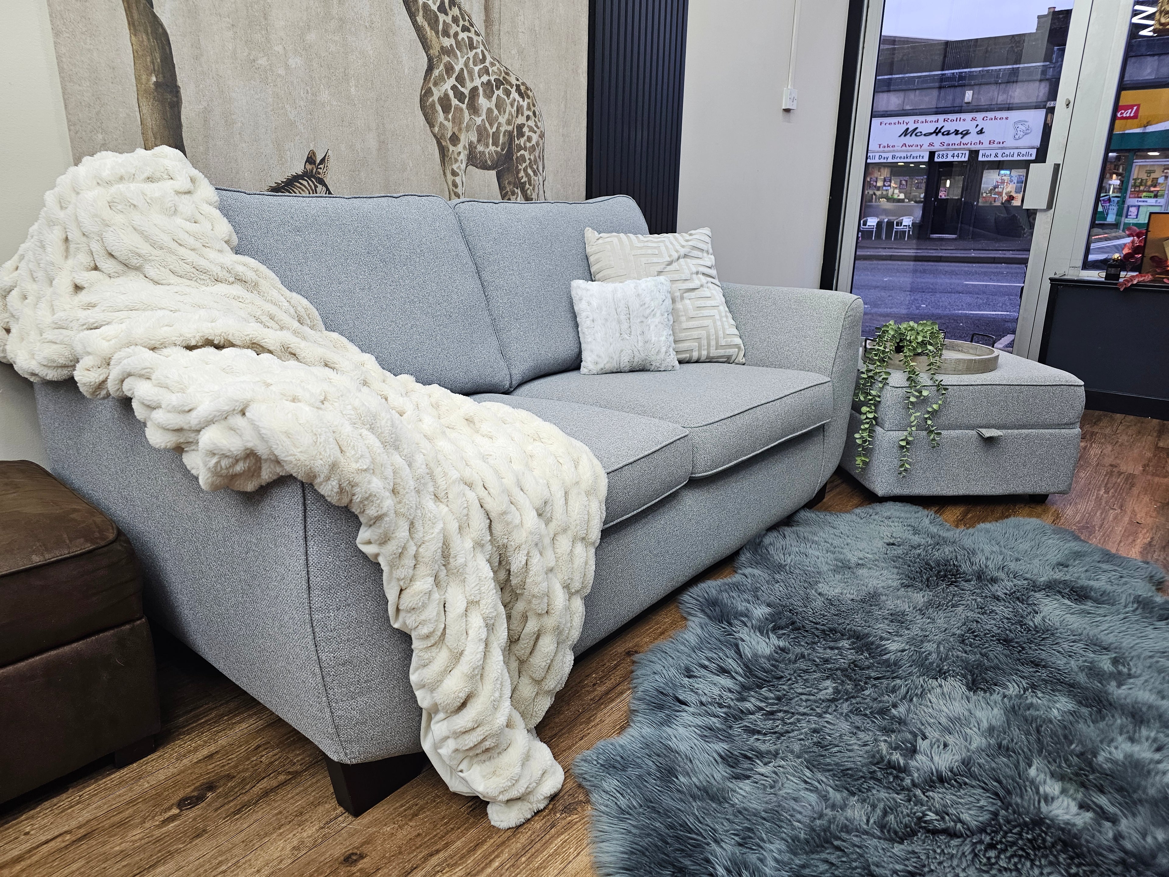 DFS Orlby 2 Seater Sofa & Ottoman