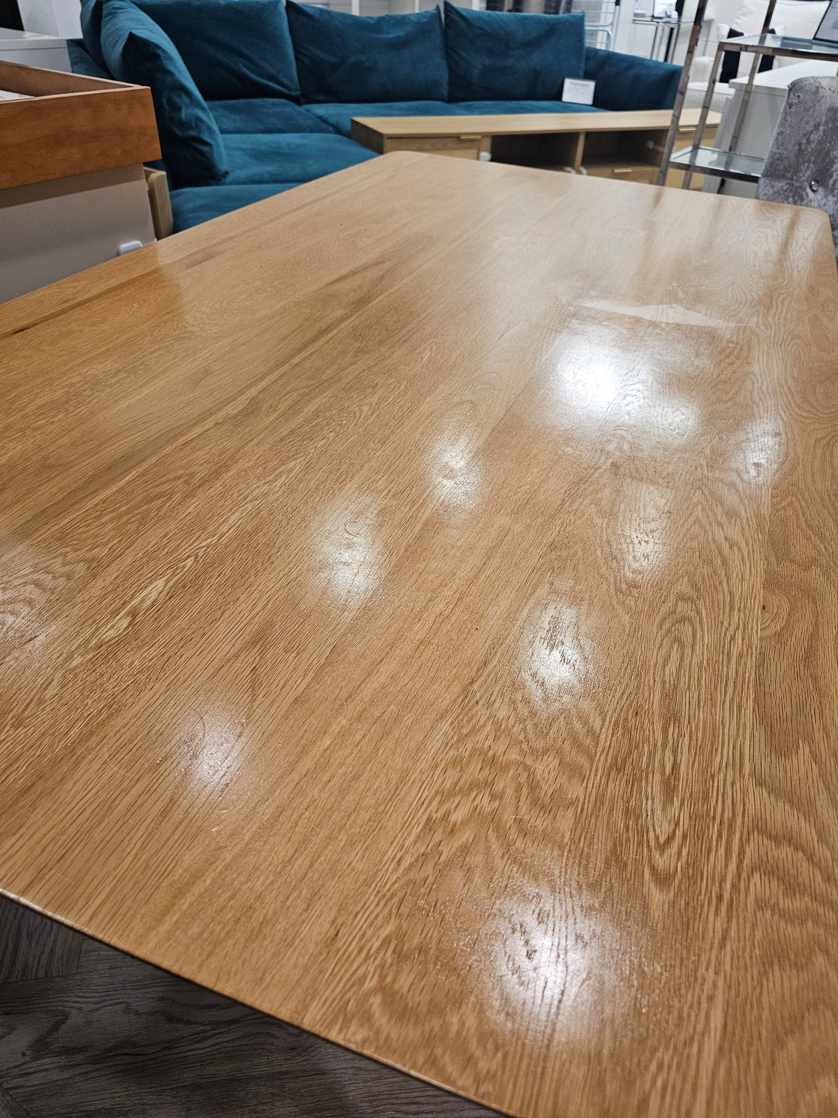 FREE Large Oak Veneer Dining Table