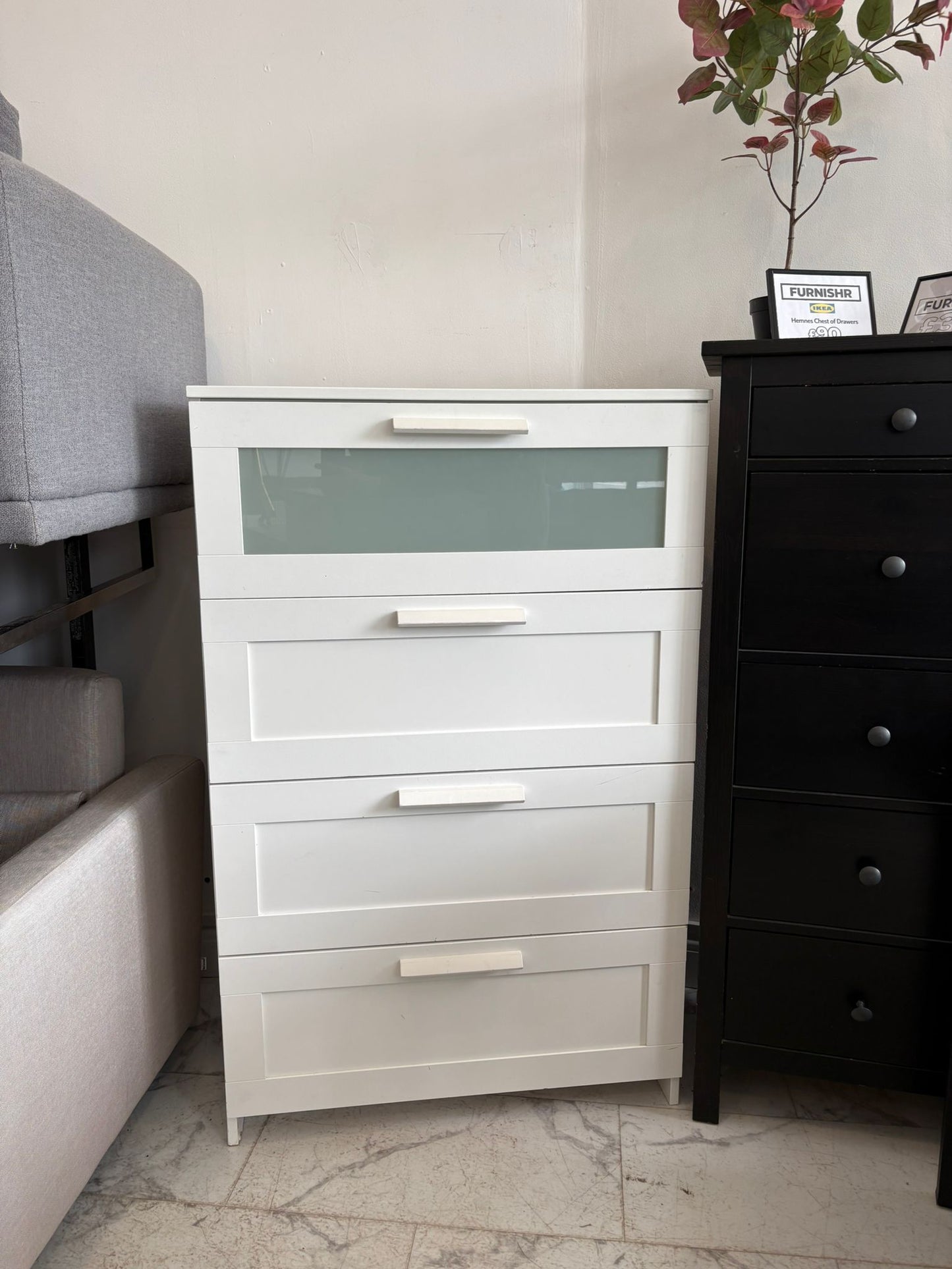 Ikea Brimnes White 4 Drawer Chest T