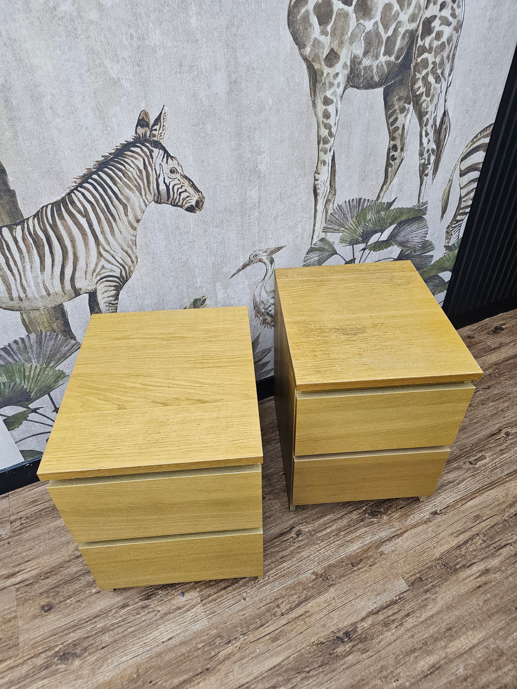 Ikea Malm 2 x 2 Drawer Bedside Chest