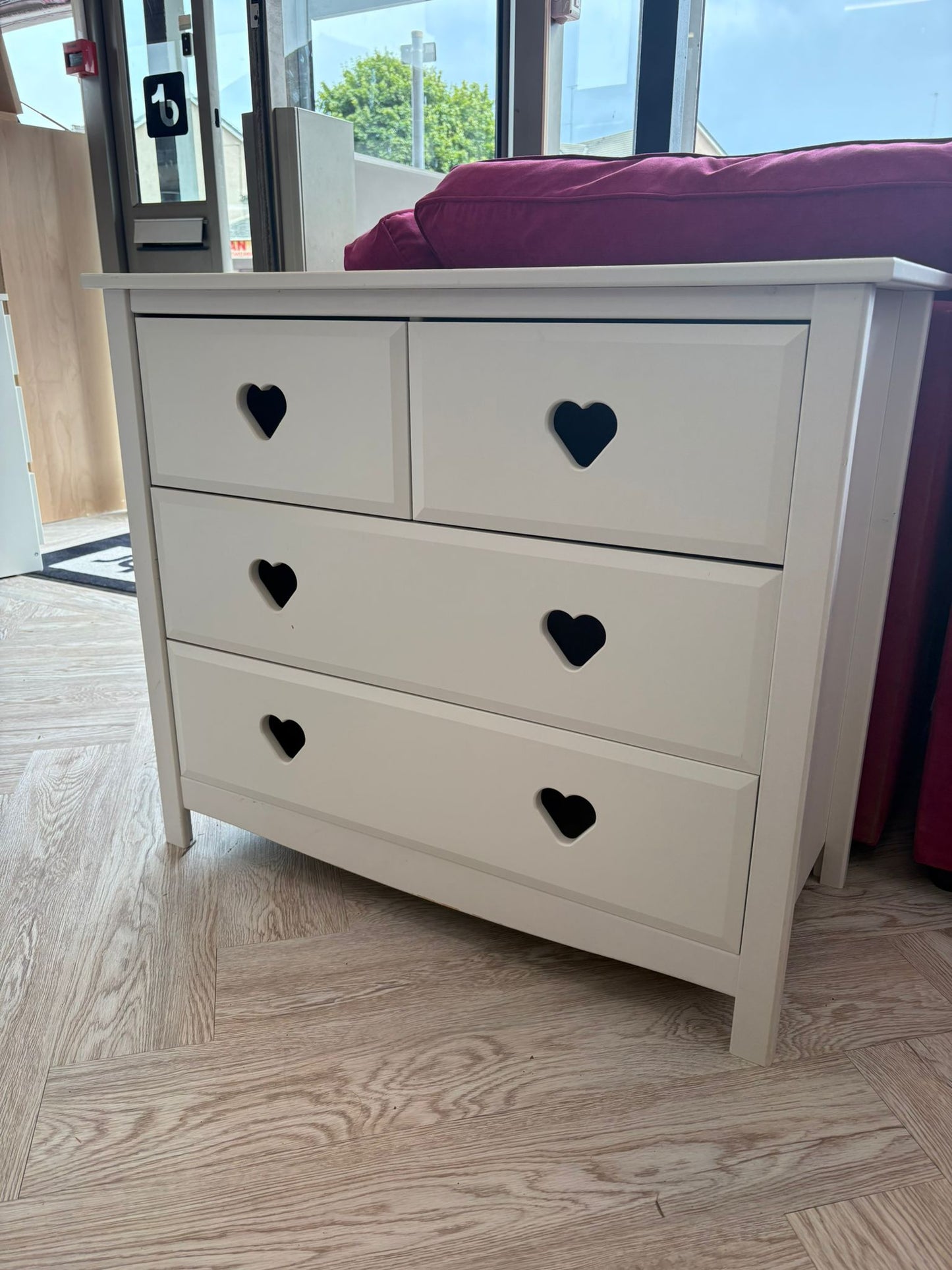 Kids Mia White 4 Drawer Chest @