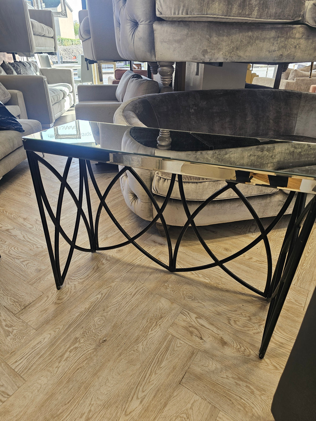 Mirror Console Table (chip in corner hence low price) @