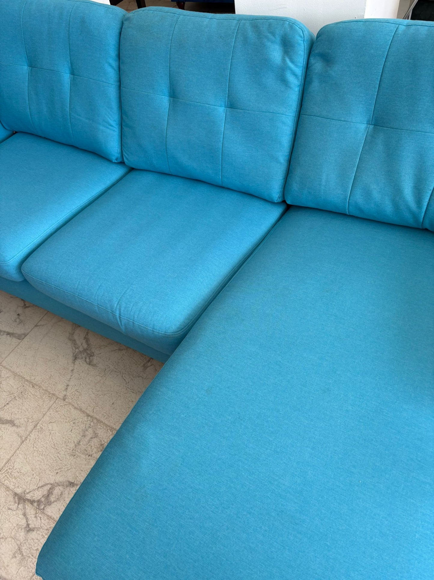 DFS Tropicana Corner Sofa in Ocean Blue (Left & Right Hand Chaise)