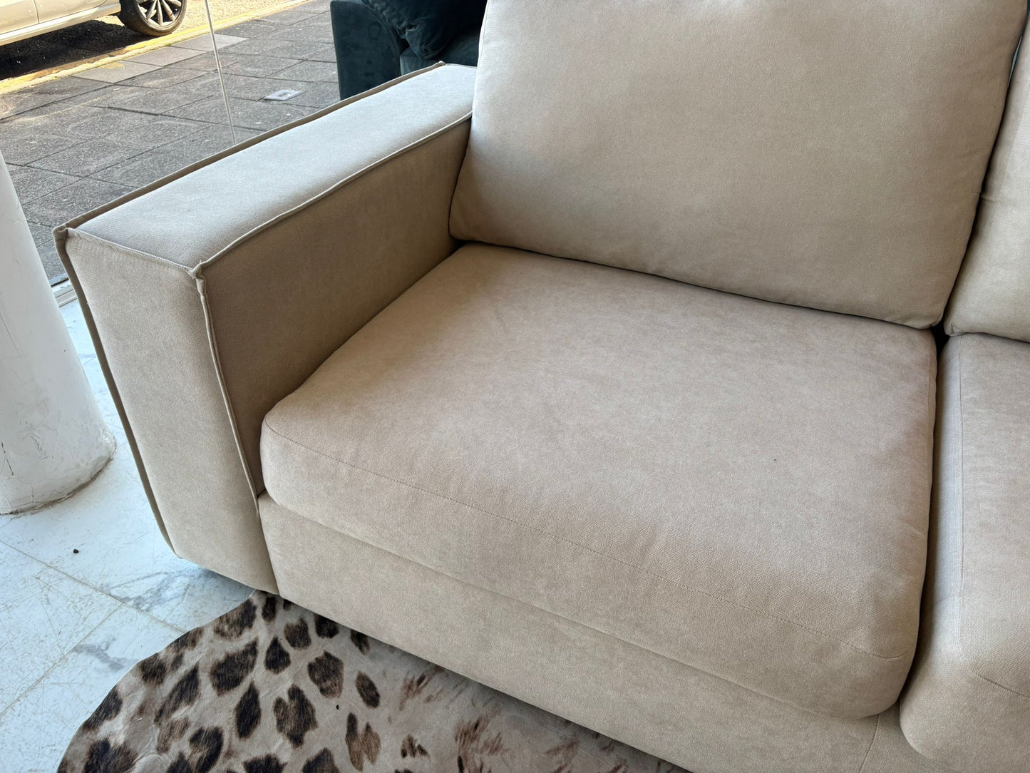 Sofa Club Soho Luxe Chenille Corner Sofa in White Tea *RRP £1999