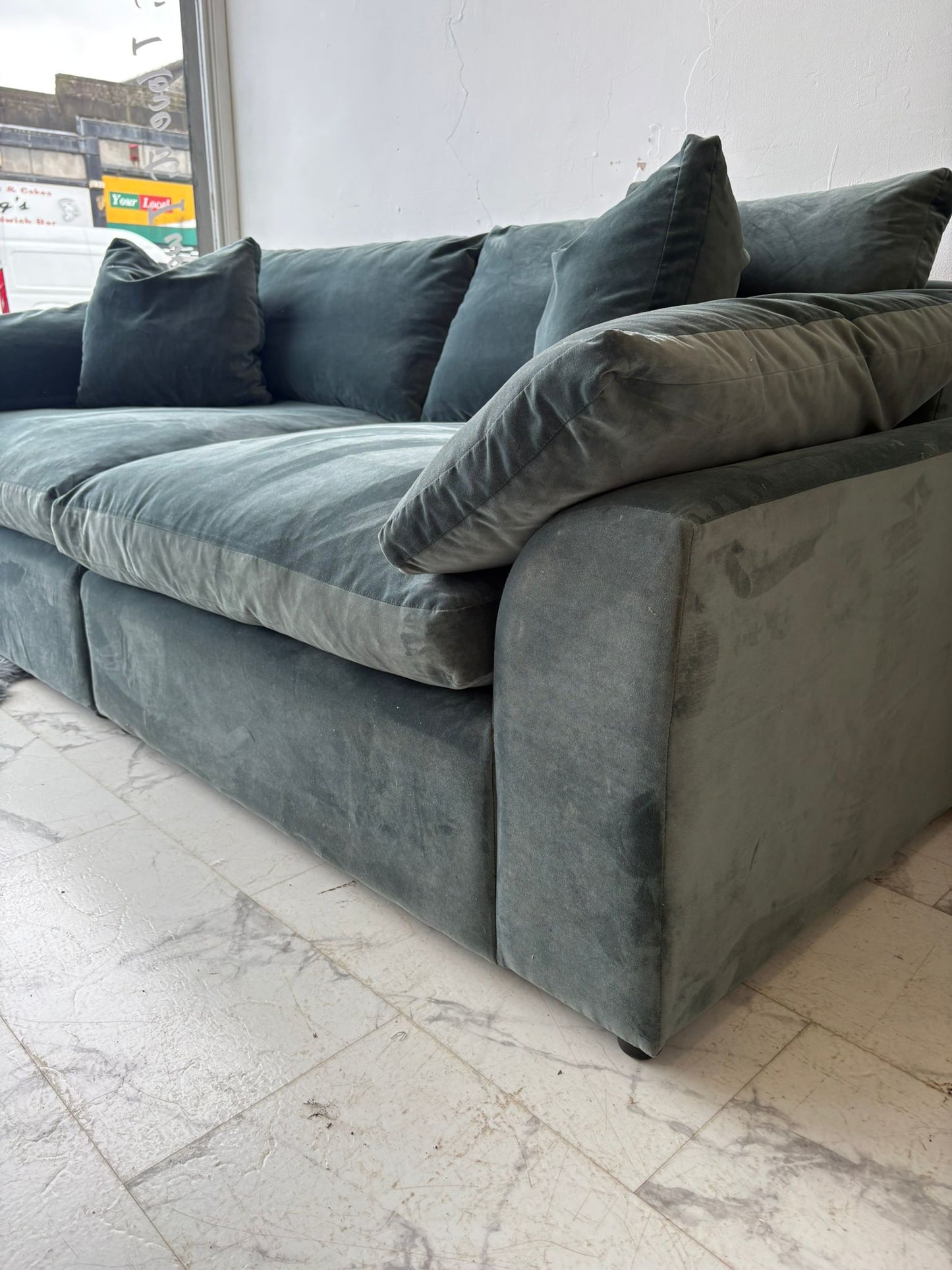 Loaf Cuddlemuffin Modular Sofa in Plush Mermaid Green *RRP £4095