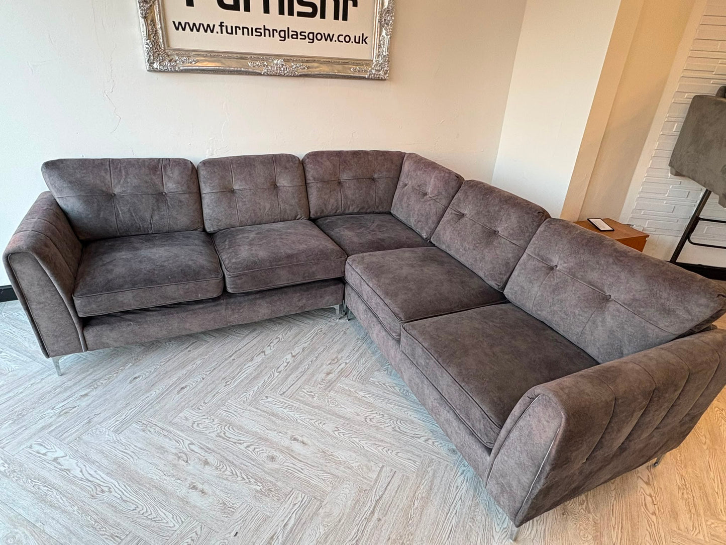 Large Grey Corner Sofa
