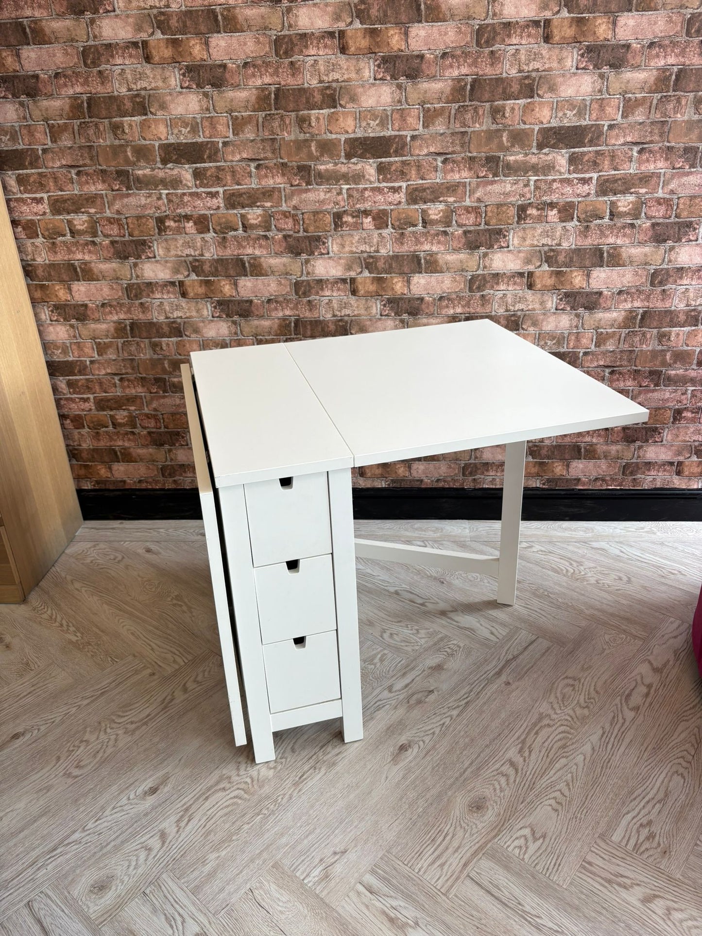 Ikea Norden White Gateleg Table @#