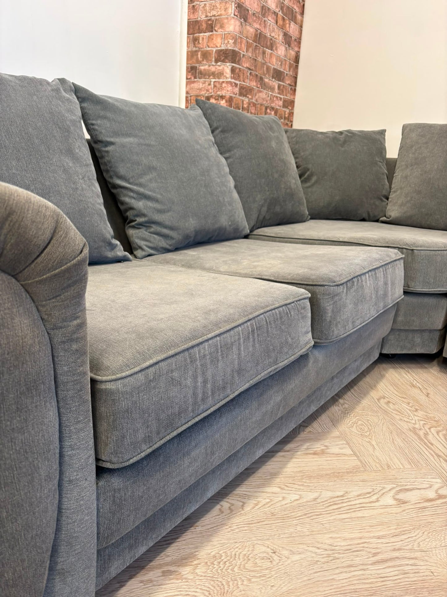 Verona Grey Corner Sofa #