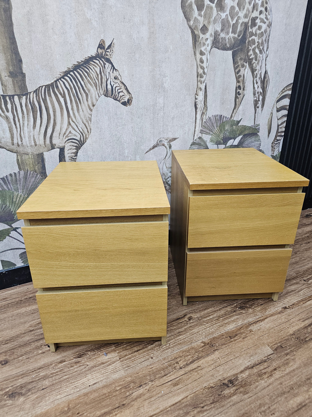 Ikea Malm 2 x 2 Drawer Bedside Chest