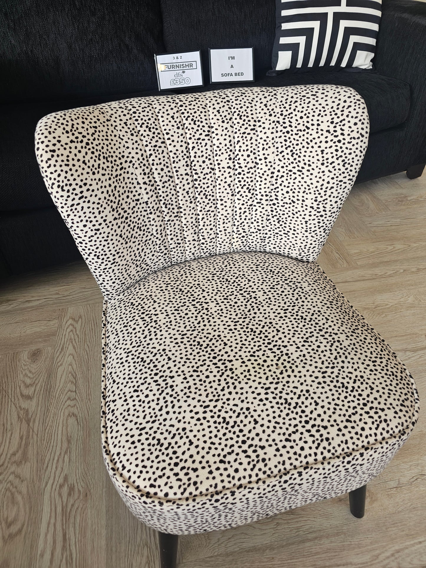 Dunelm Dalmatian Bedroom Chair @