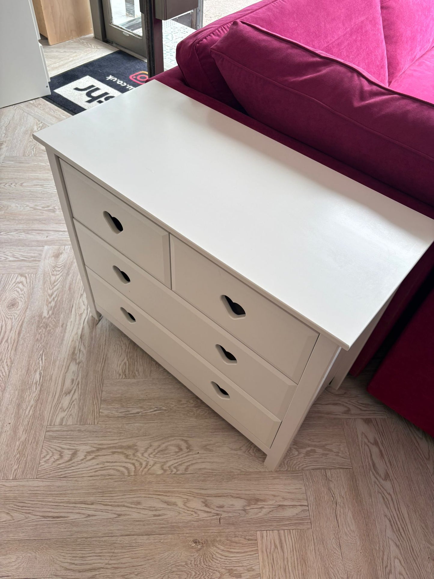 Kids Mia White 4 Drawer Chest @