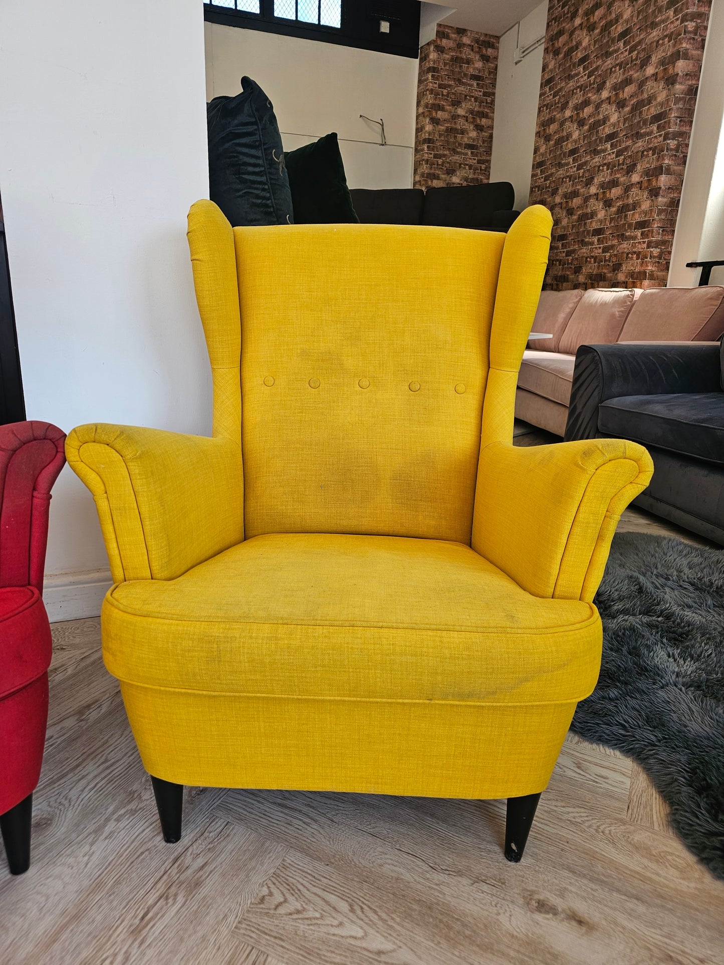 FREE FREE FREE Ikea Strandmon Red & Yellow Chairs (need cleaned)