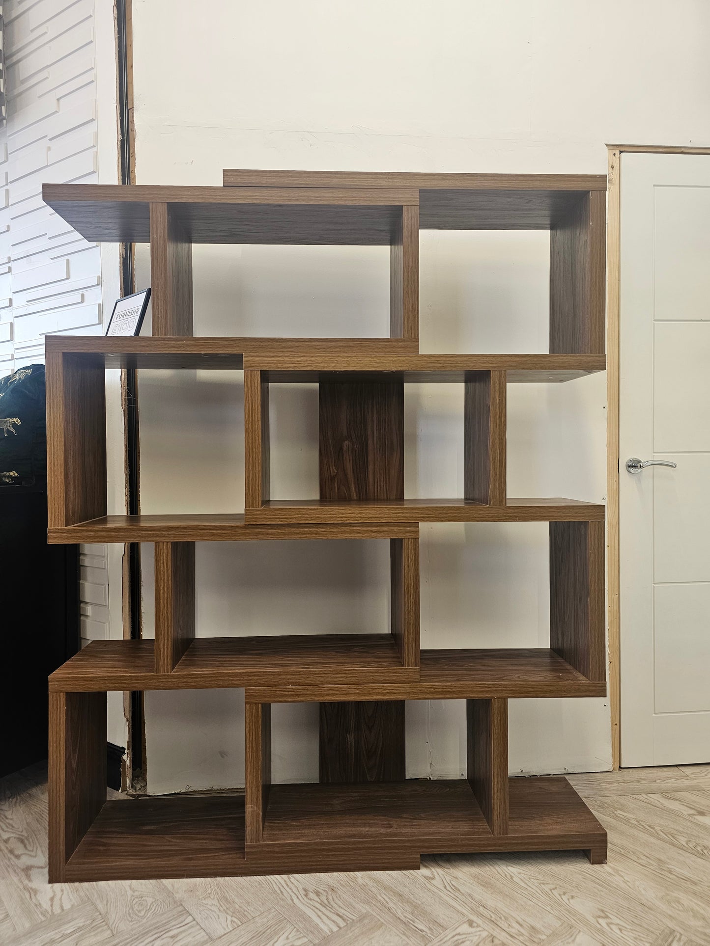 NEXT Dark Bronx Oak Effect Display Shelf