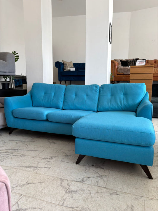 DFS Tropicana Corner Sofa in Ocean Blue (Left & Right Hand Chaise)