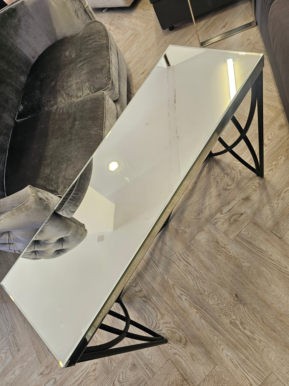 Mirror Console Table (chip in corner hence low price) @