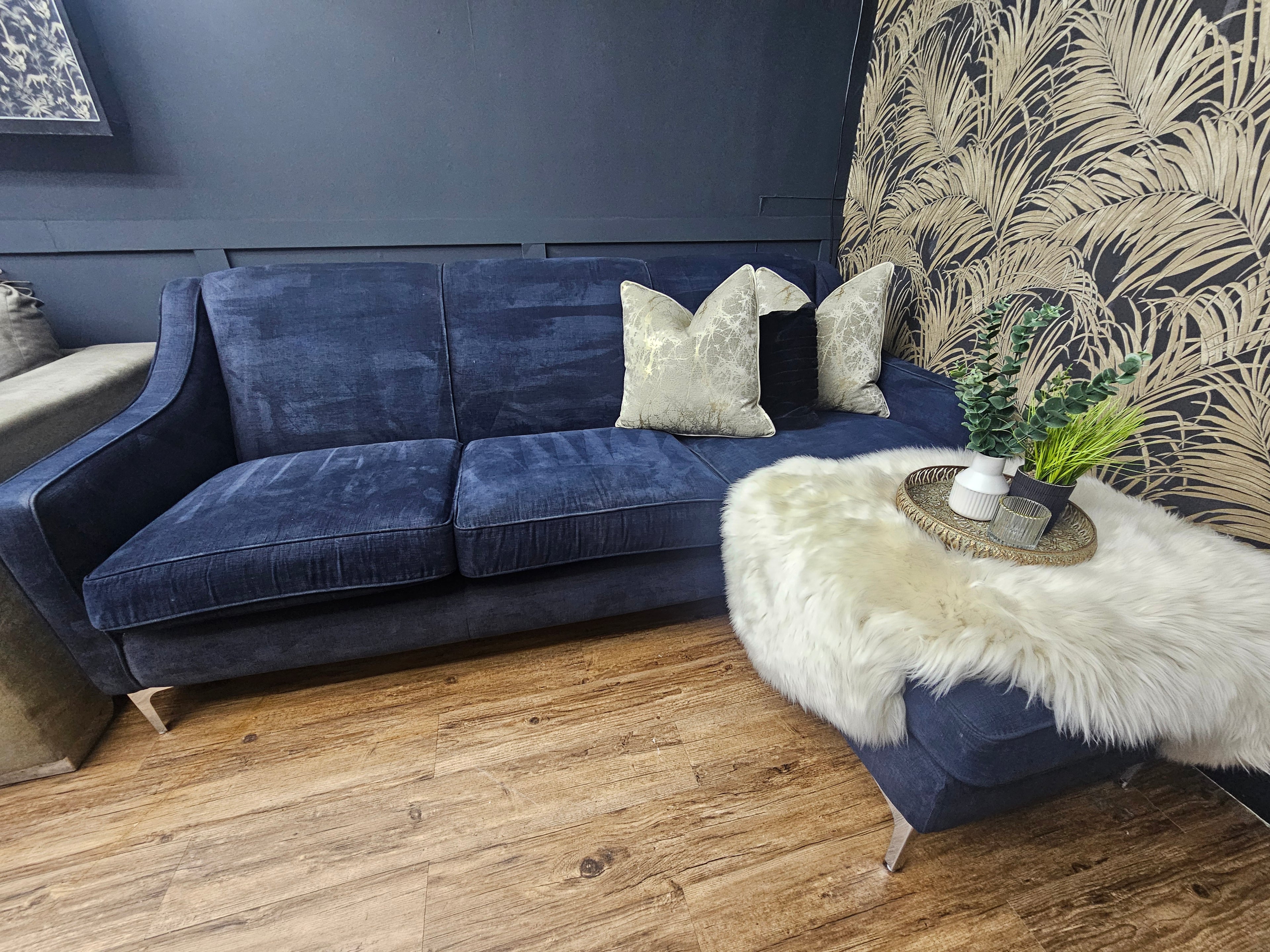 Sofology Navy Blue Corner Sofa