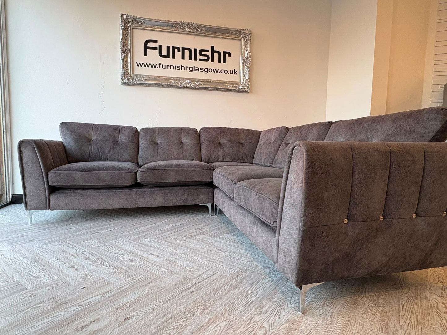 Large Grey Corner Sofa