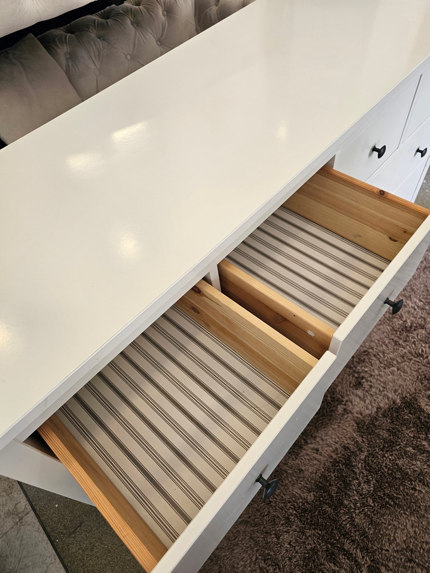 Ikea Hemnes White 8 Drawer Chest A